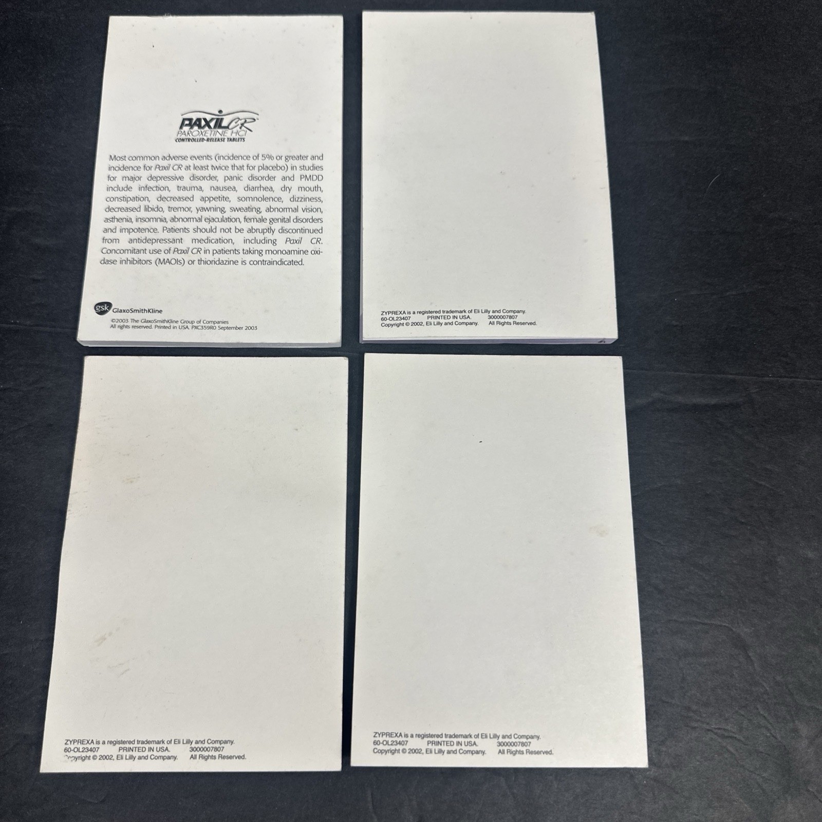 Lot of 14 Pharmaceutical Notepads Some Flawed Partial swag Note Pads