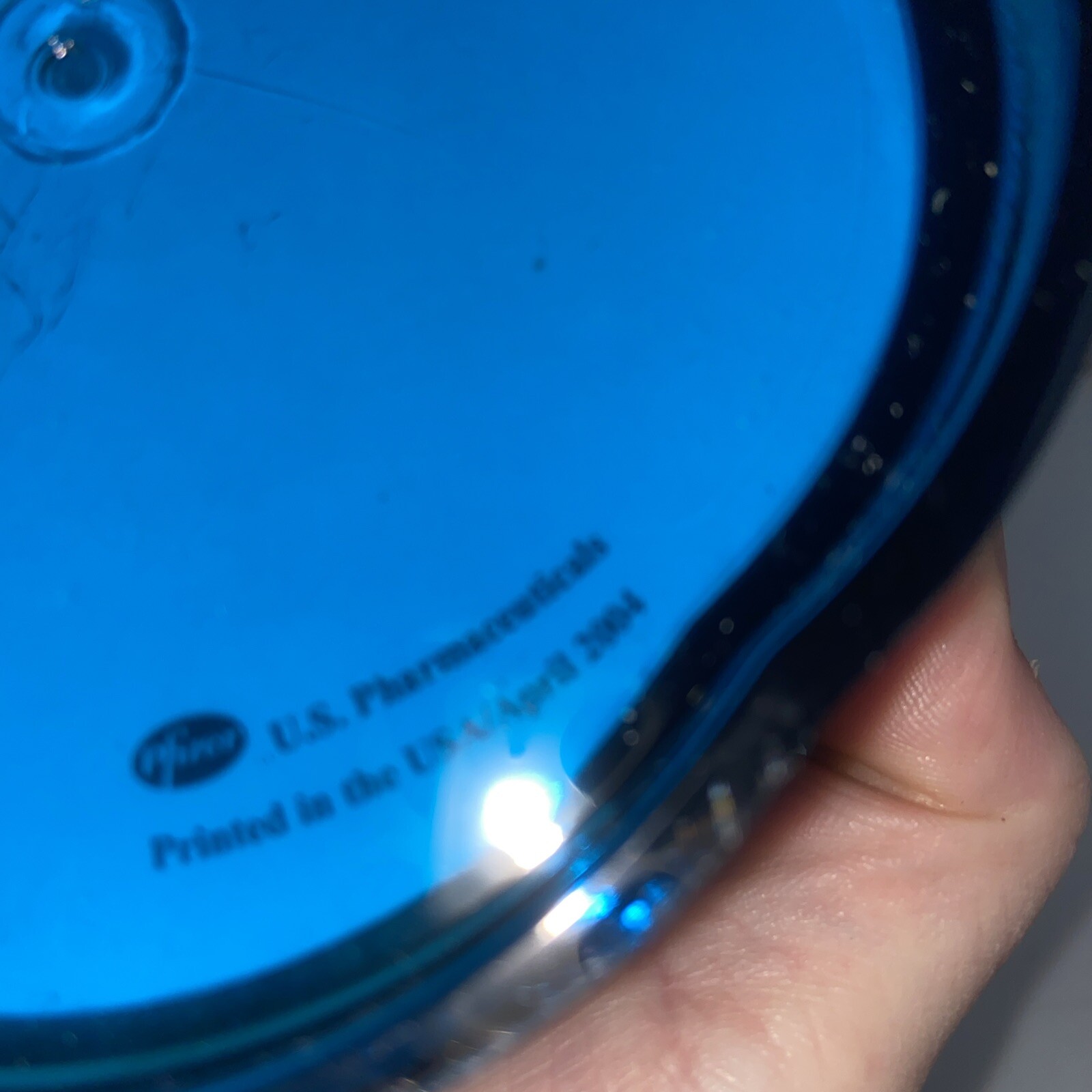LIPITOR Drug RepAdvertising Sticky Note Pad Blue Acrylic Holder Pharmacy 2004