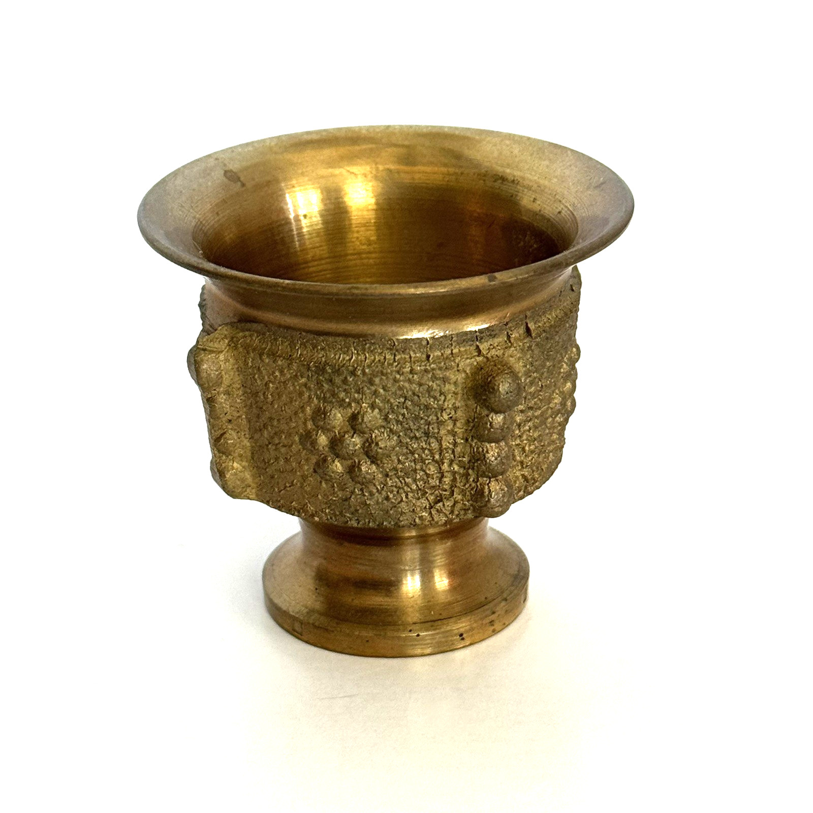 Vintage Cast Brass Small Pharmaceutical Mortar Bowl Apothecary Cup