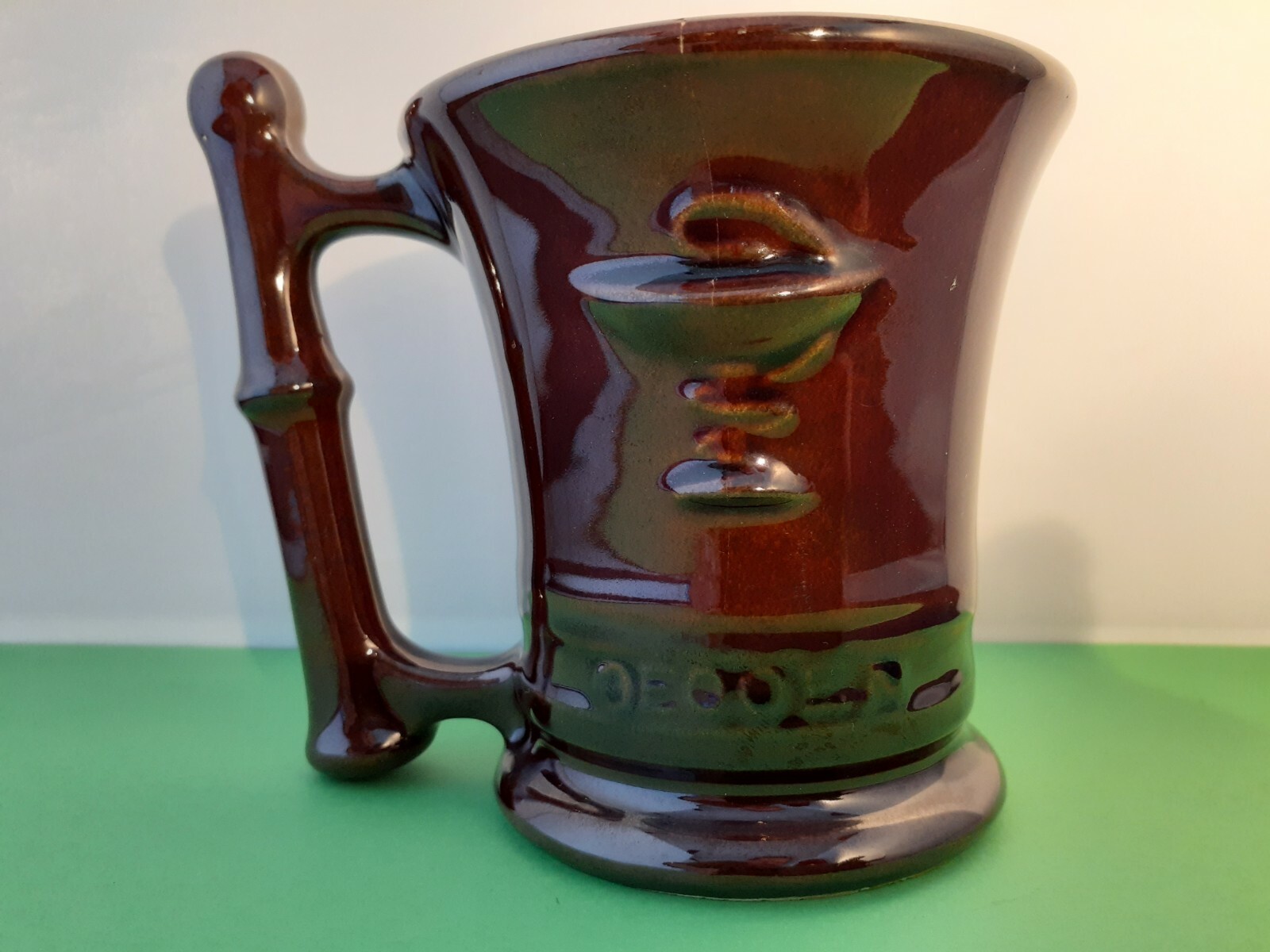 Vintage Brown Hygeia RX Coffee Mug