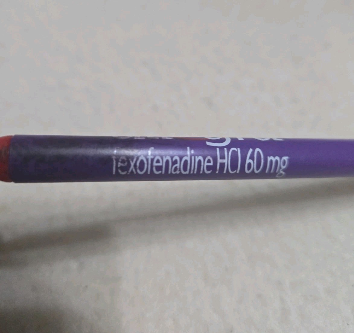 Allegra Ink Click Pen Drug Rep Pharmaceutical Promo Advertising Purple & Red