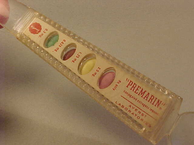 Vintage Averst Laboratories “Premarin” Drug Advertising Letter Opener Magnifier