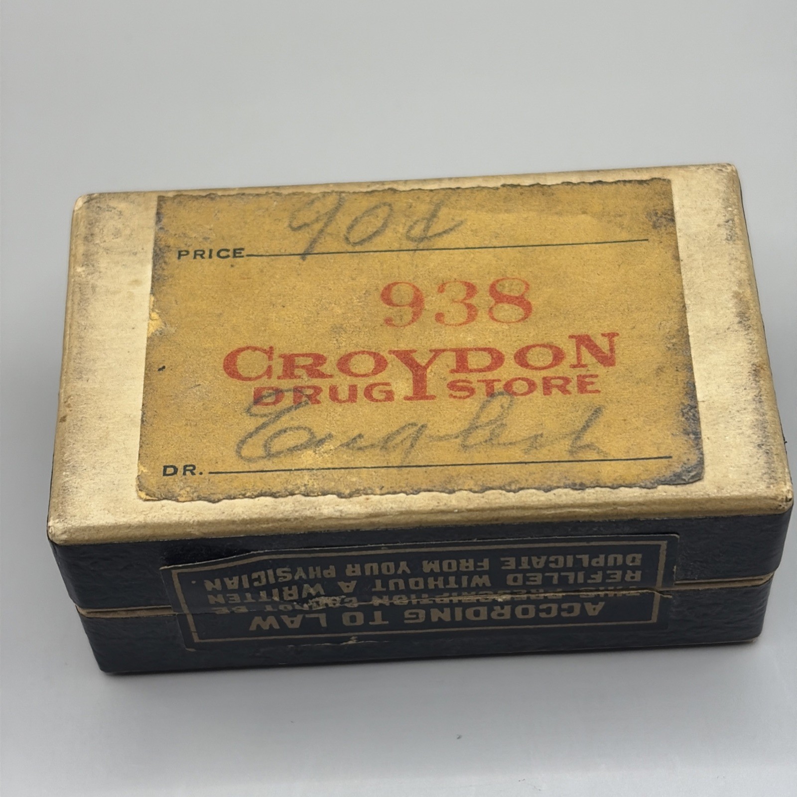 1939 Walgreen Drug Stores Pharmacy Medicine Box