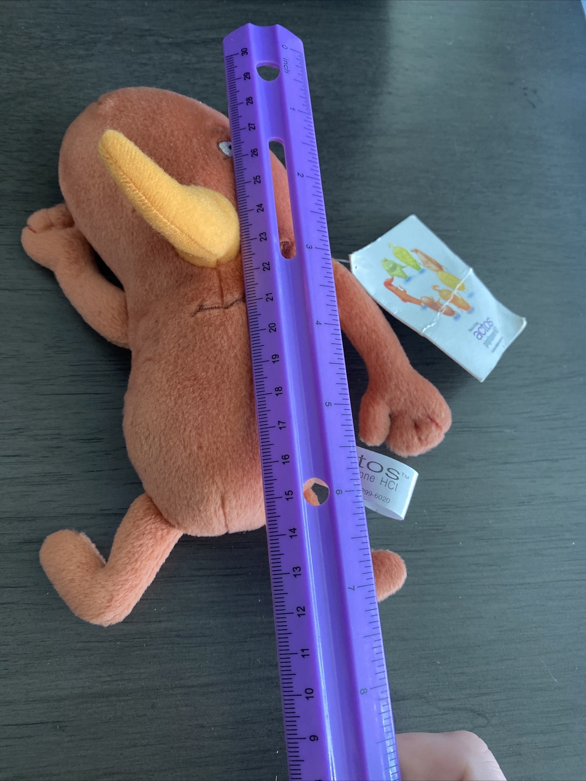 KIDNEY ACTOS PIOGLITAZONE 7″ PLUSH DOLL Diabetes Advertising