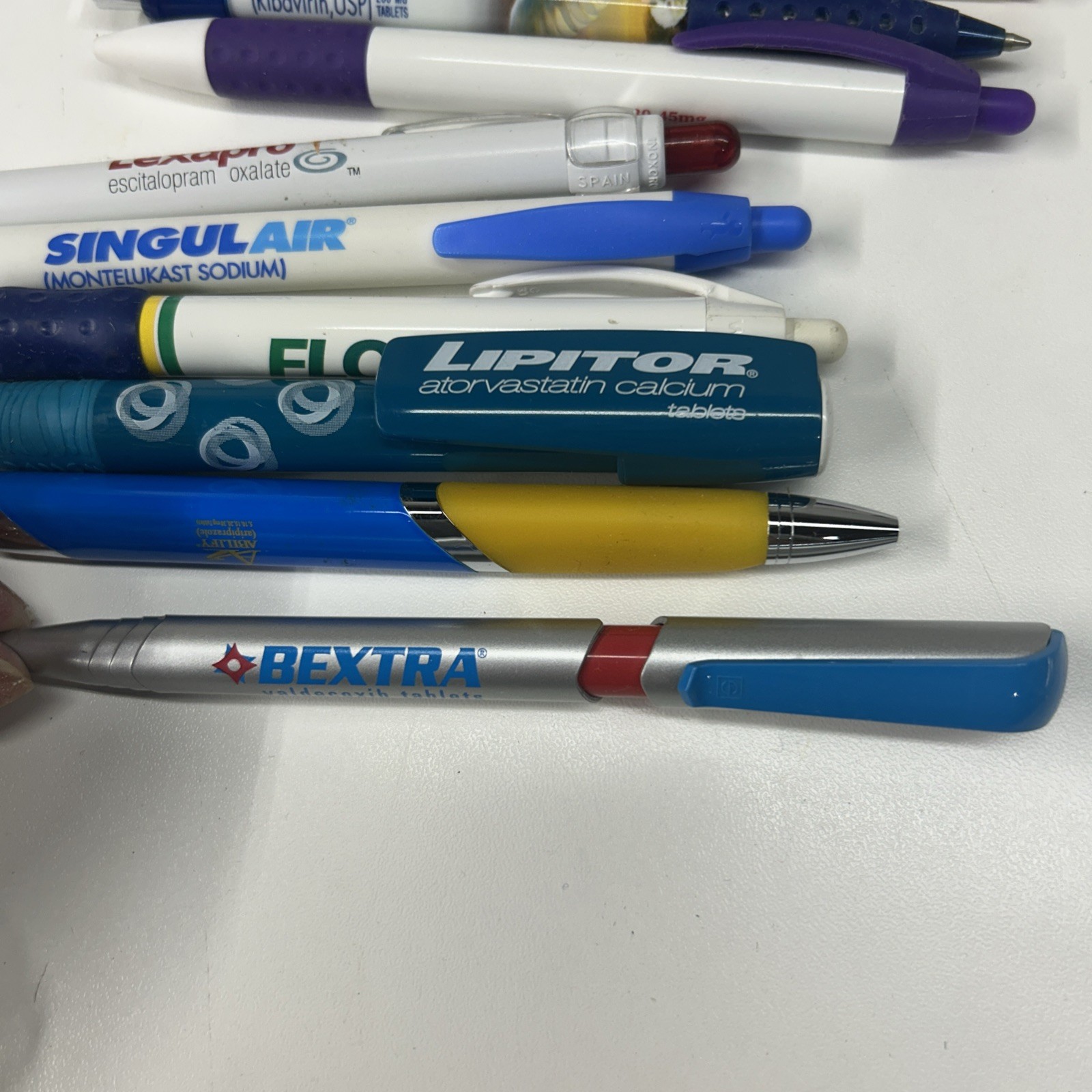Pharmaceutical Drug Rep Pens Pencils Massager Percussion Hammer Lexapro Norvasc