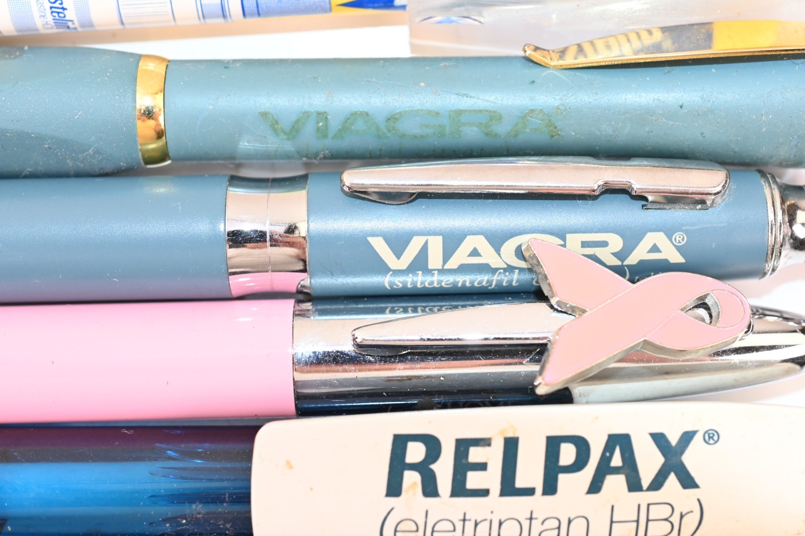 Lot 10 Pharmaceutical Promo Pens Viagra Relpax Amitiza Drug Rep