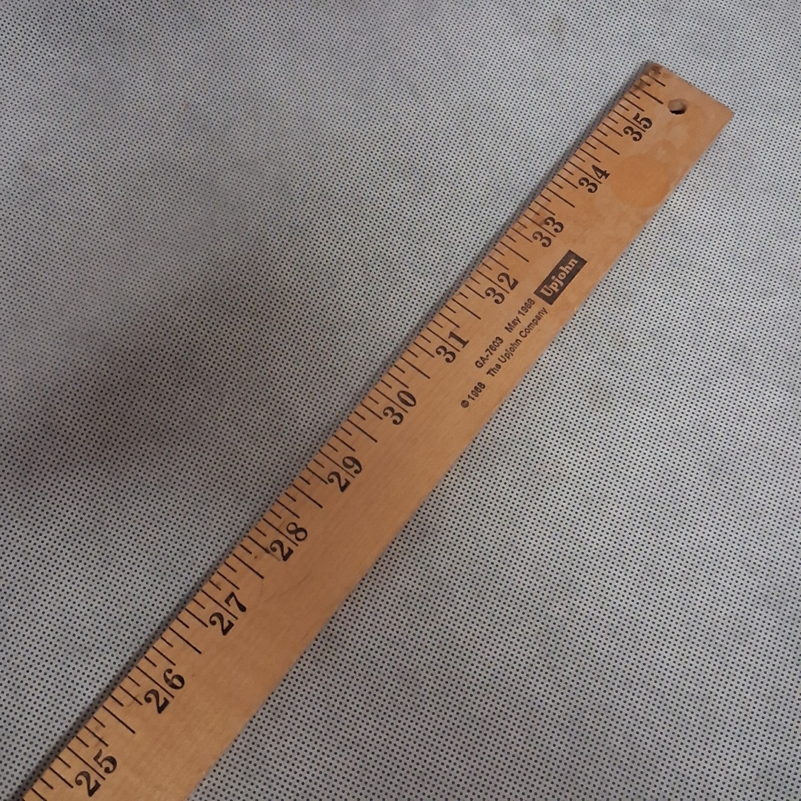 Vintage Pharmaceutical Medrol Advertising Wooden Yard Stick 1968 UpJohn