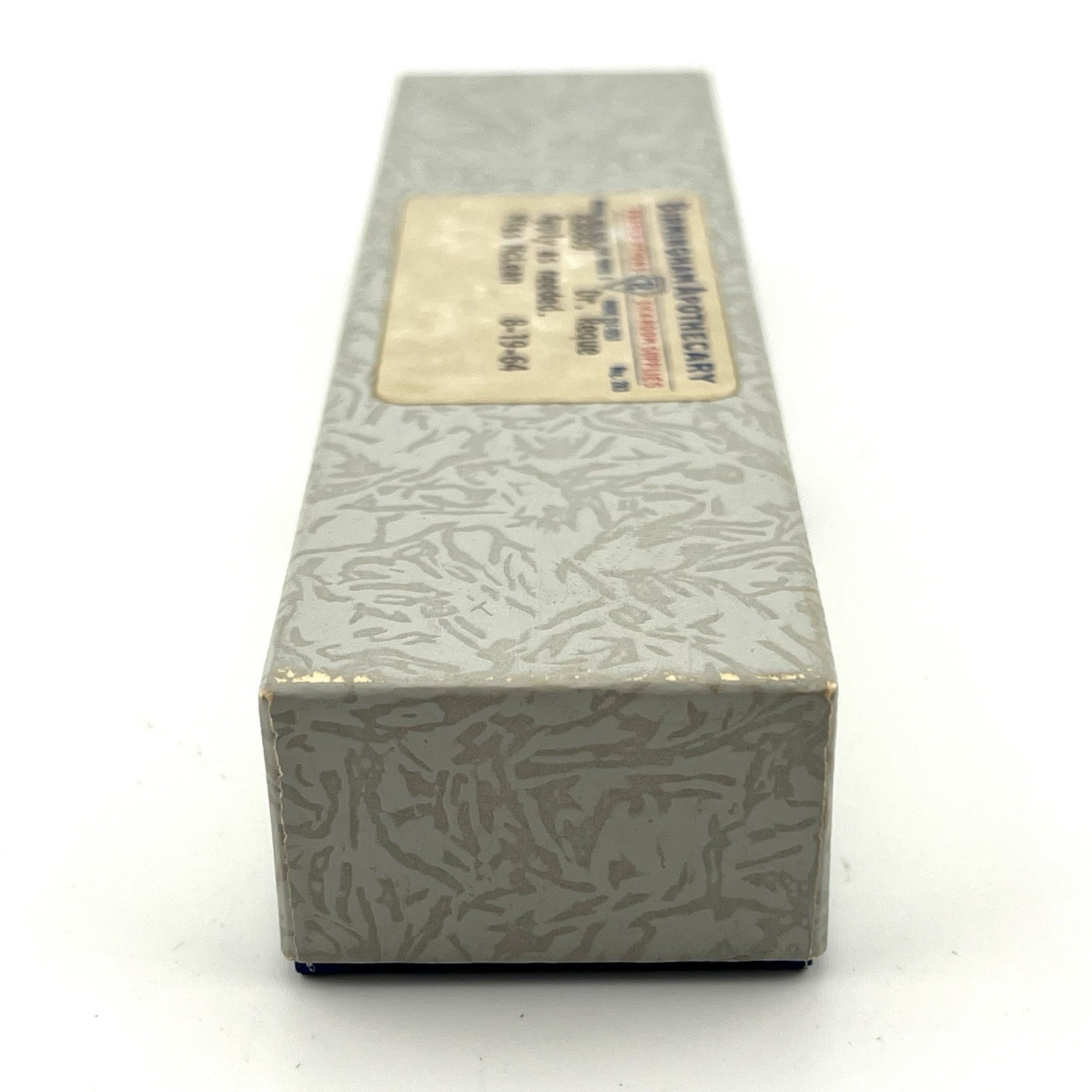 Vintage 1964 Birmingham Apothecary Empty Prescription Box – Birmingham, Alabama