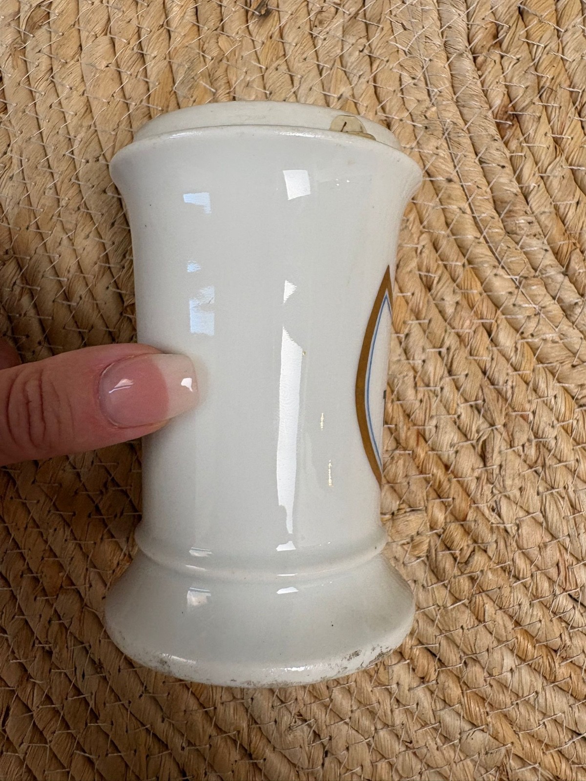 Antique Apothecary Jar Porcelain Apothecary vintage rare!