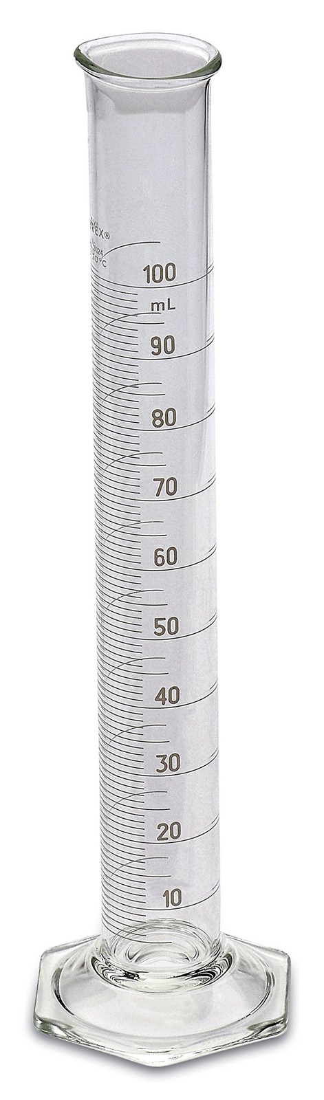 Corning Pyrex #3024 Single Metric Scale, Glass Graduated Cylinder Set – 3 Siz…