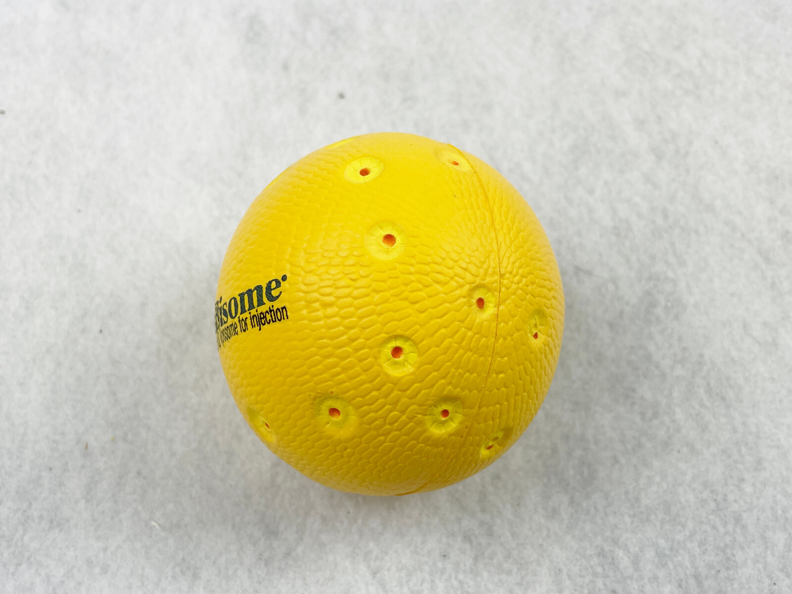 AM BISOME STRESS BALL PHARMACEUTICAL COLLECTIBLE – YELLOW