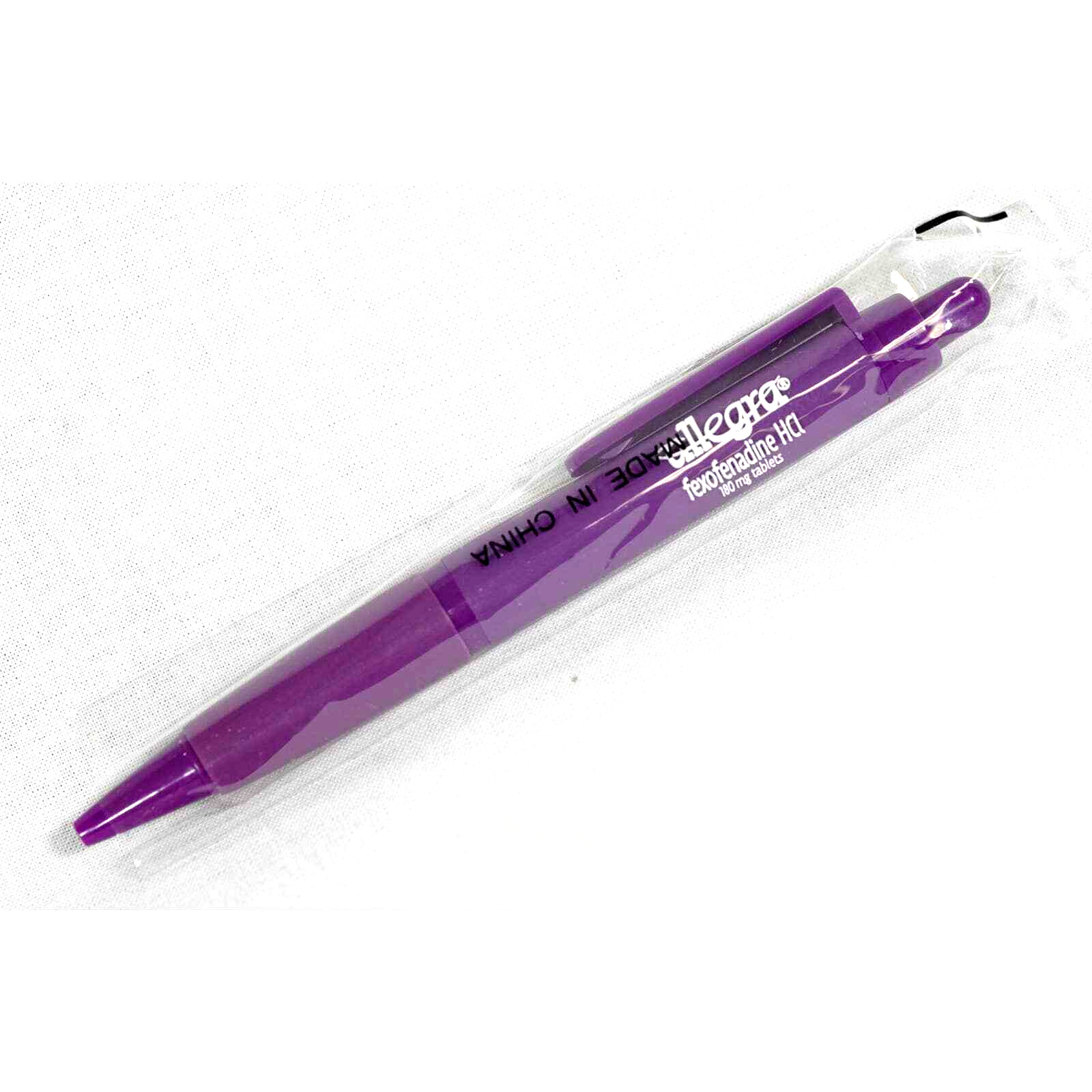 Allegra Medicine Drug Pharmaceutical Rep Advertising Ink Pen, Raise Logo NOS