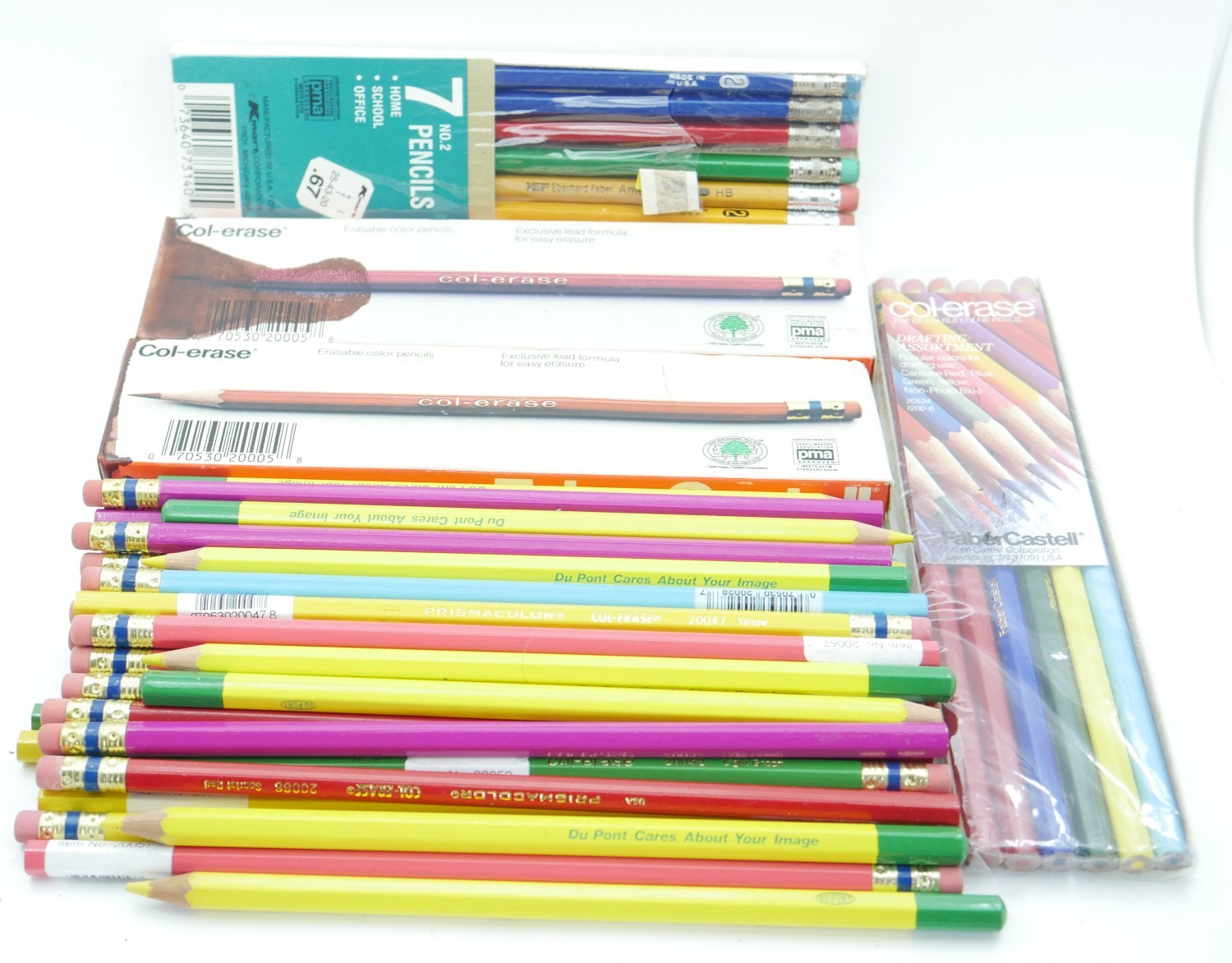Large Lot of Mostly N,ew Faber-Castell Col-Eraser & Dupont Color Pencils