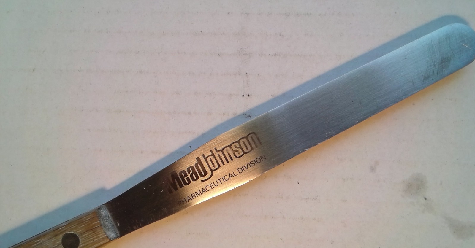 Vintage Rx Mead Johnson Pill Counting Spatula Pharmacist Pharmaceutical Tools