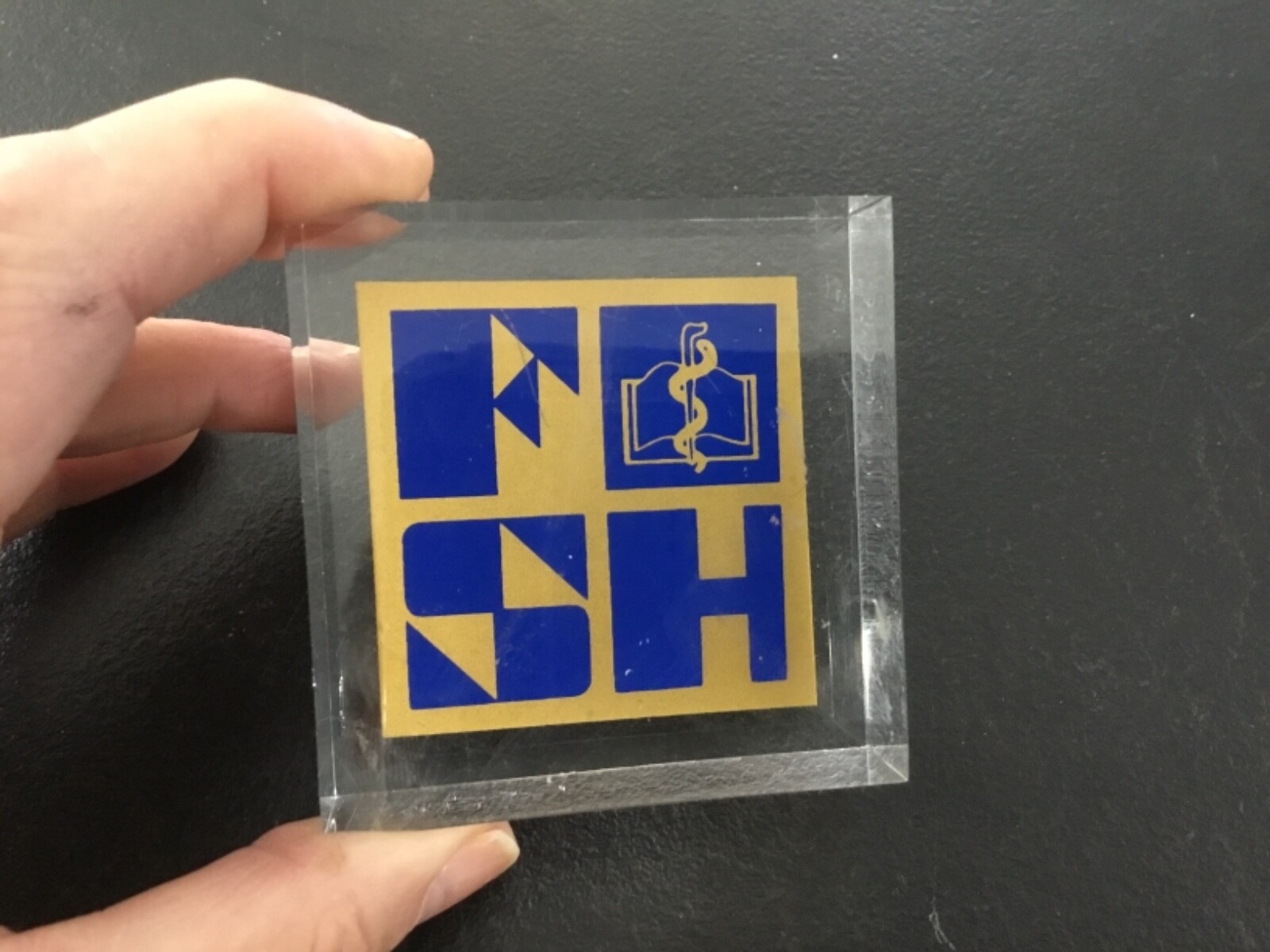 FSH Franklin Square Hospital Acrylic Paper Weight