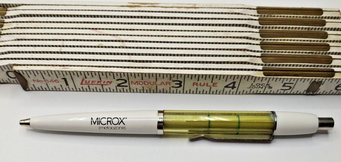 MICROX METOLAZONE Pharmaceutical Drug Rep Pen Vintage Retro Rare
