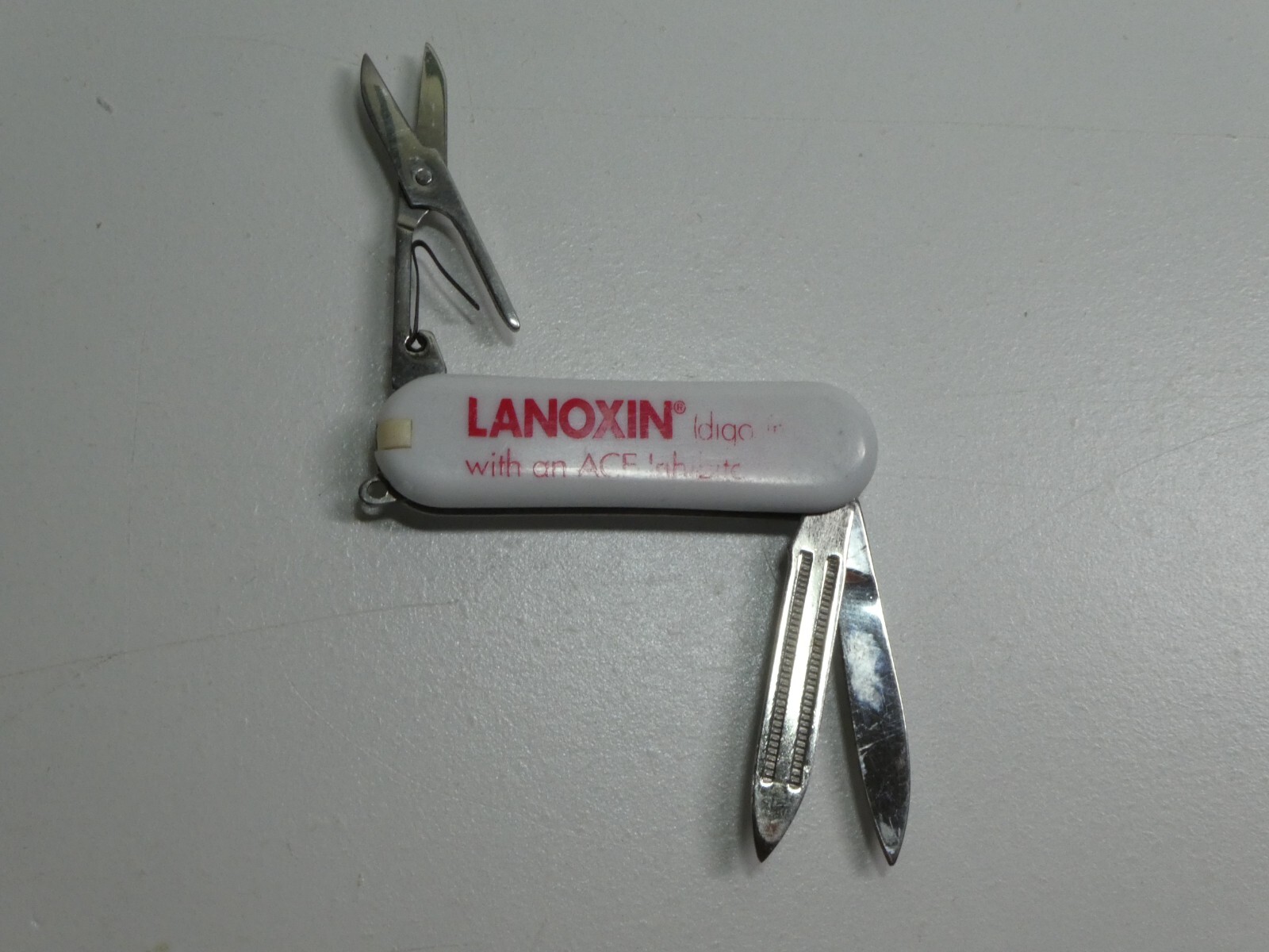 Small Penknife Pharmacy Advertisement for Lanoxin