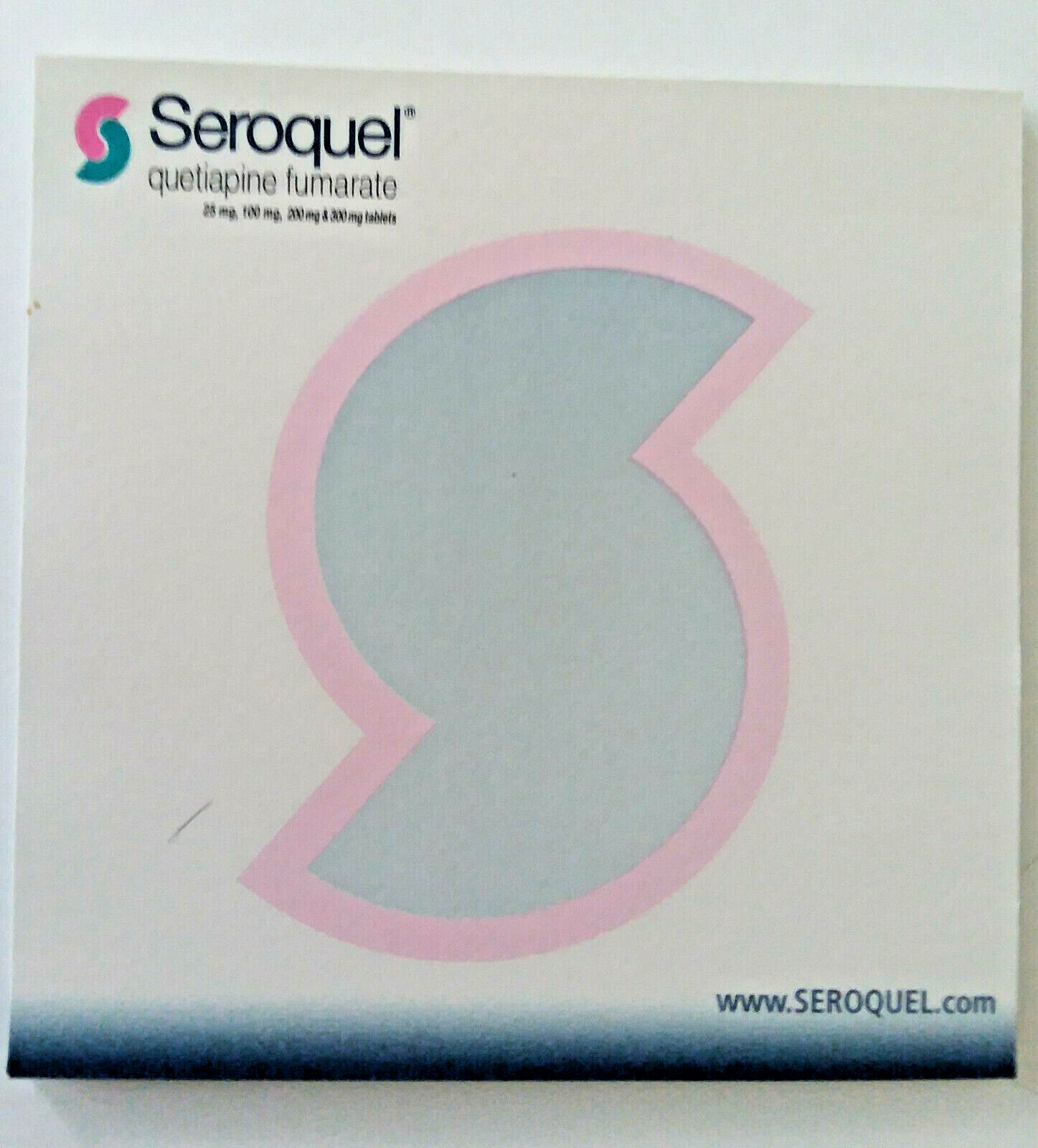 SEROQUEL (6″ X 6″) Pharmaceutical POST IT NOTE PAD LOOSE SHEETS