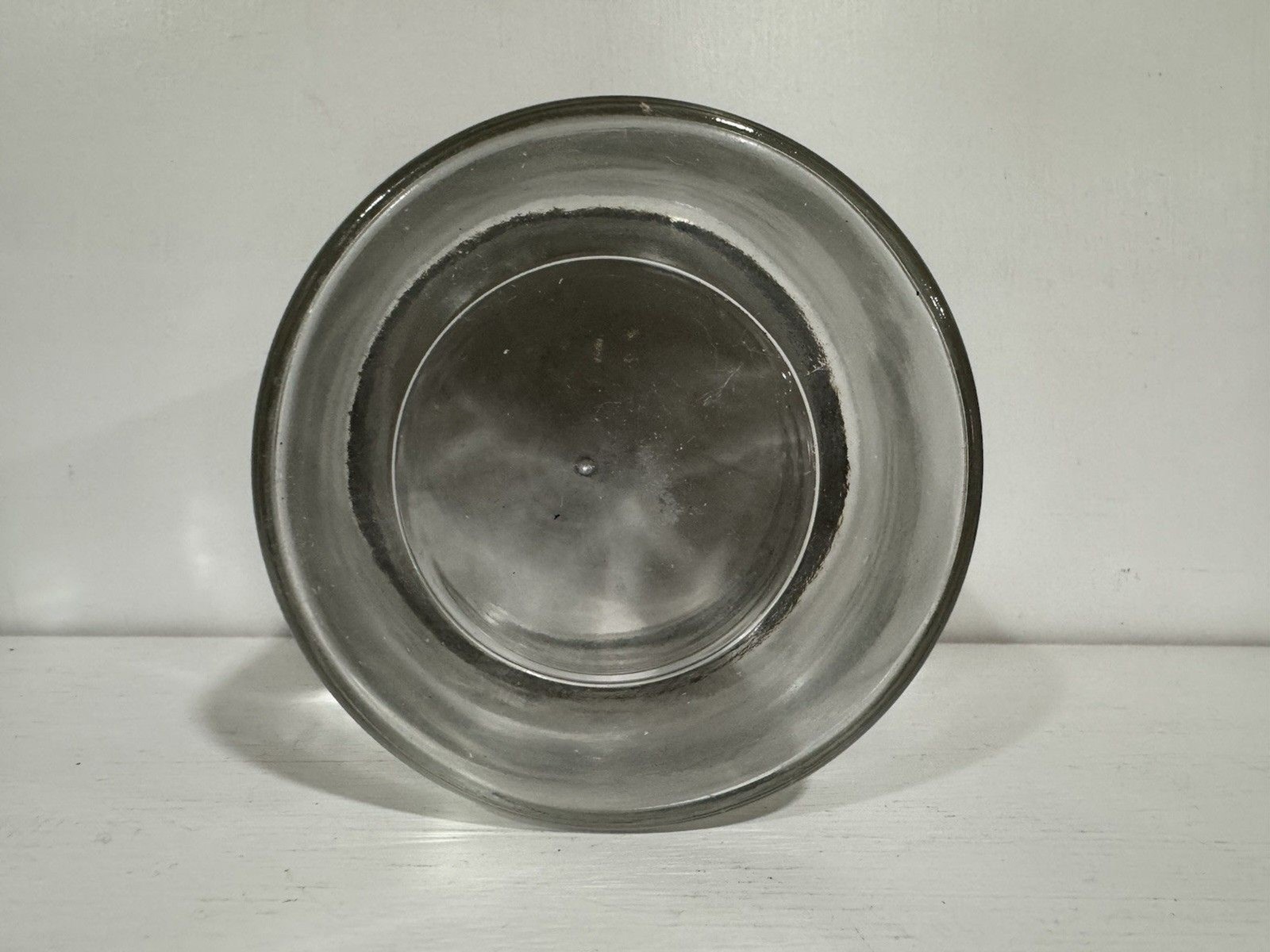 VTG Glass Profex Medical Jar 5”x4” Clear w/Lid Doctor Dentist Memorabilia