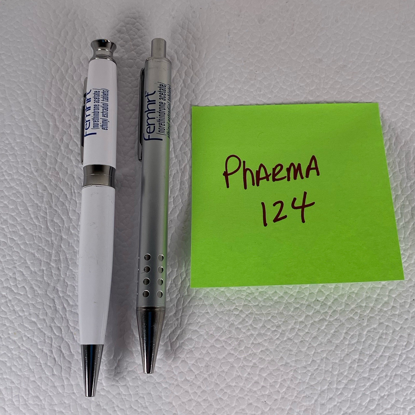 Femhrt Heavy Metal Pen Drug Rep Pharmaceutical Promo Original Owner Lot Of 2