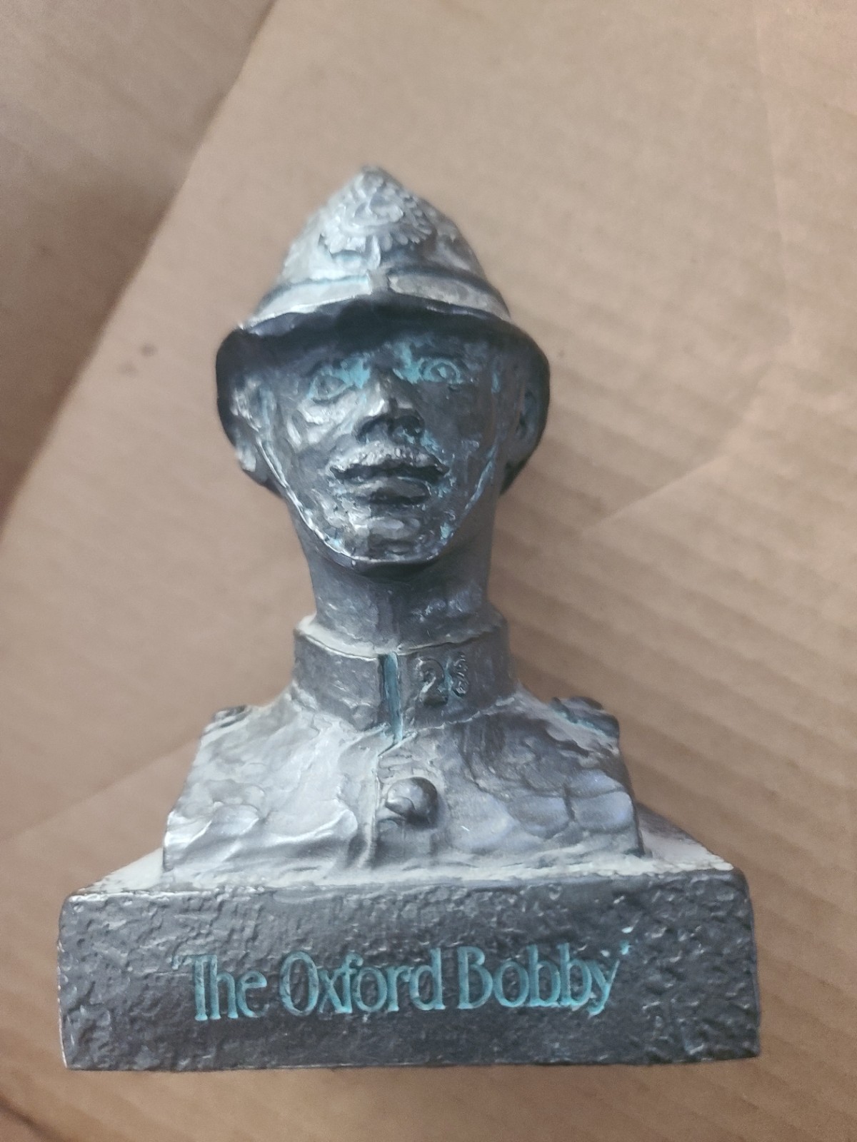 1977 The Oxford Bobby Resin Bust Bristol Laboratories Tegopen Promotional Statue