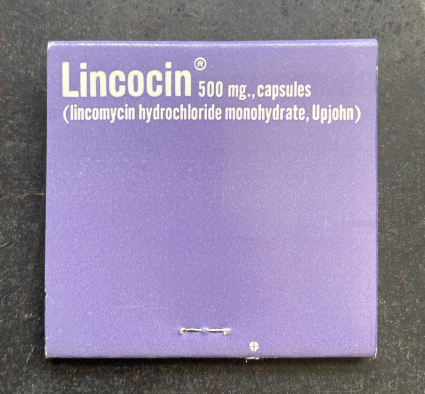 Vintage Matchbook Lincocin Upjohn Advertisement Pharmaceutical Promo Drug Rep