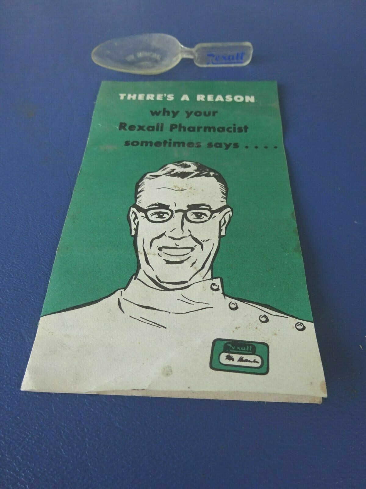 1950’s Rexall rug Brochure and Measuring spoons