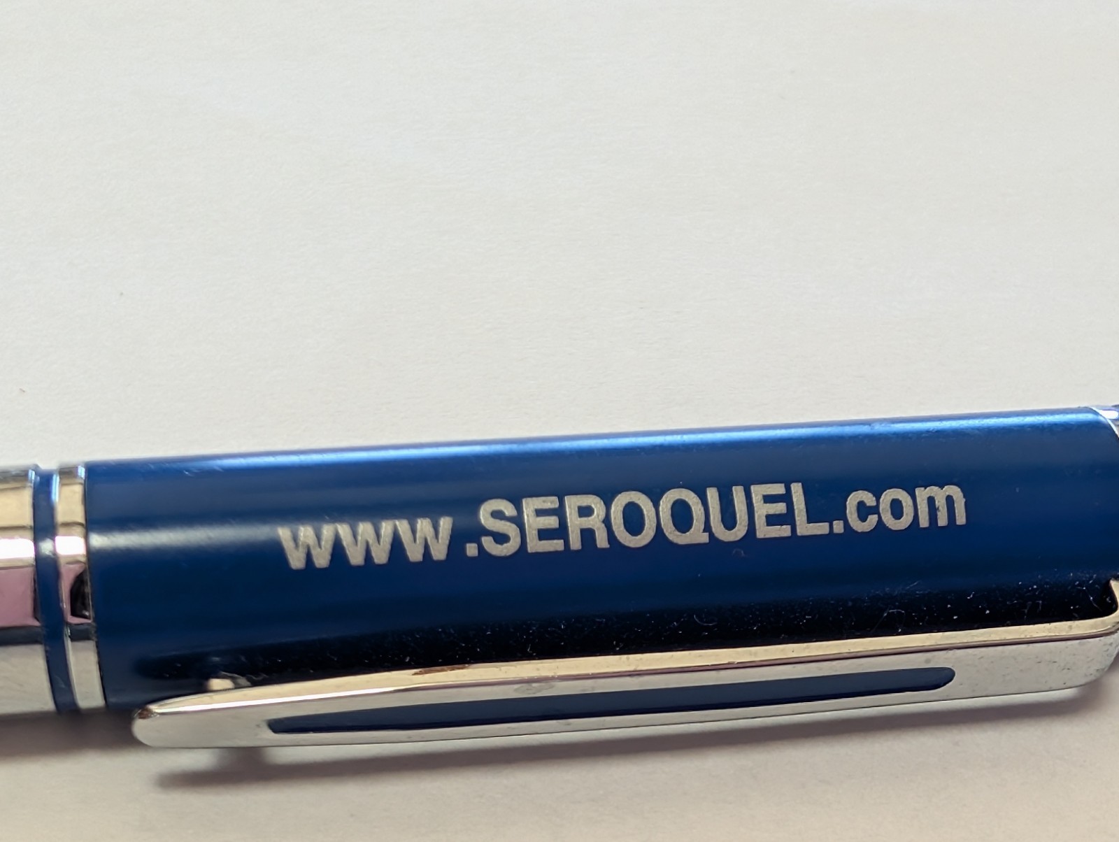 Seroquel Heavy Metal Twist PEN Drug Rep Pharmaceutical Promo Medical Advertising