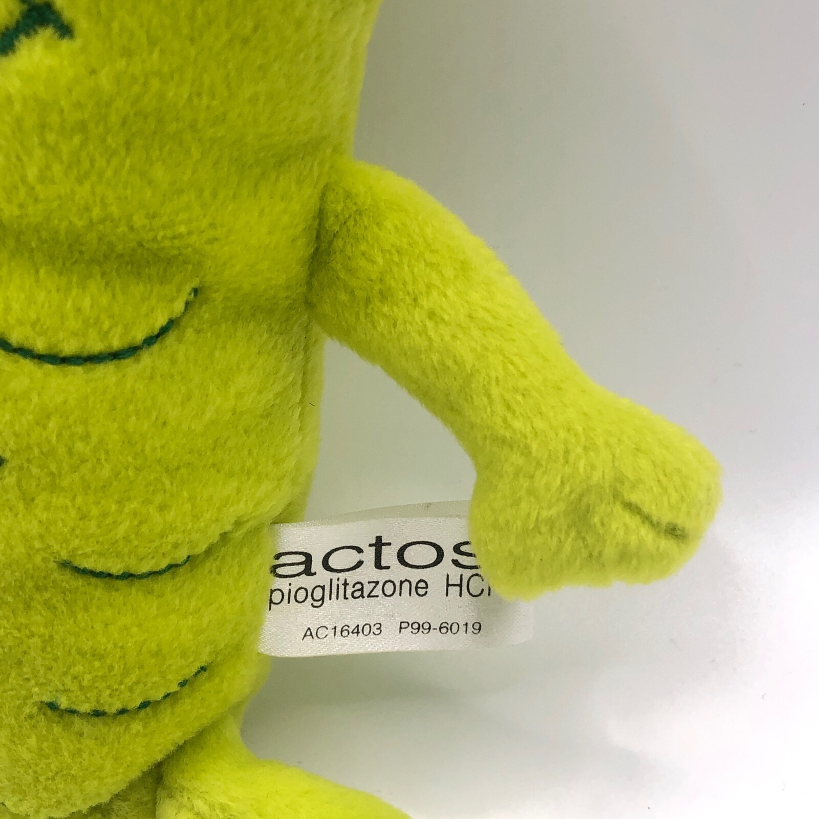Actos Drug Rep Diabetes Plush Stuffed Beanies Science Toy-Steven Smith-Set of 3