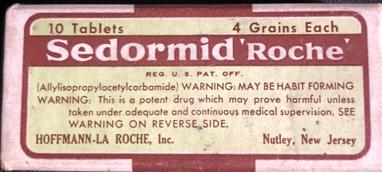 Sedormid ‘Roche’ Vintage Collectible Pharmaceutical Pillbox OOAK Medical Quack