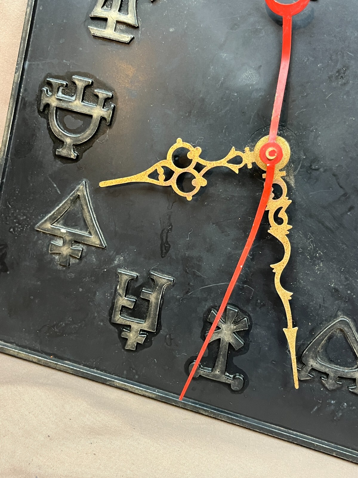 Alchemy Vintage Clock Pharmacy Apothecary Symbols