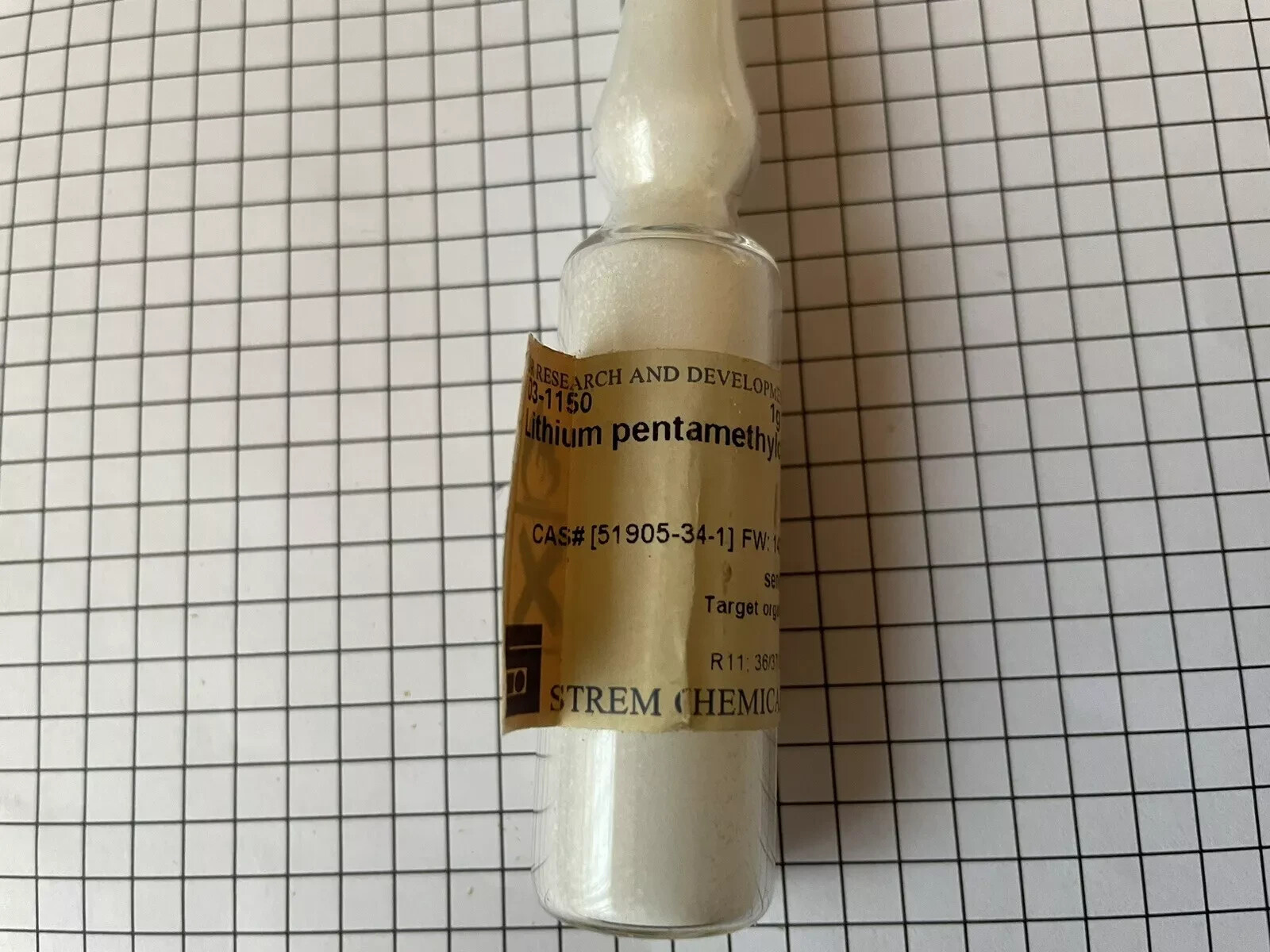 Lithium Pentamethylcyclopentadienide ampoule element Collection