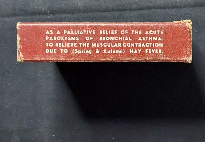 New Old Stock Medicine Box Rahnous Capsules EW Rahn Cleveland OH Hay Fever Colds