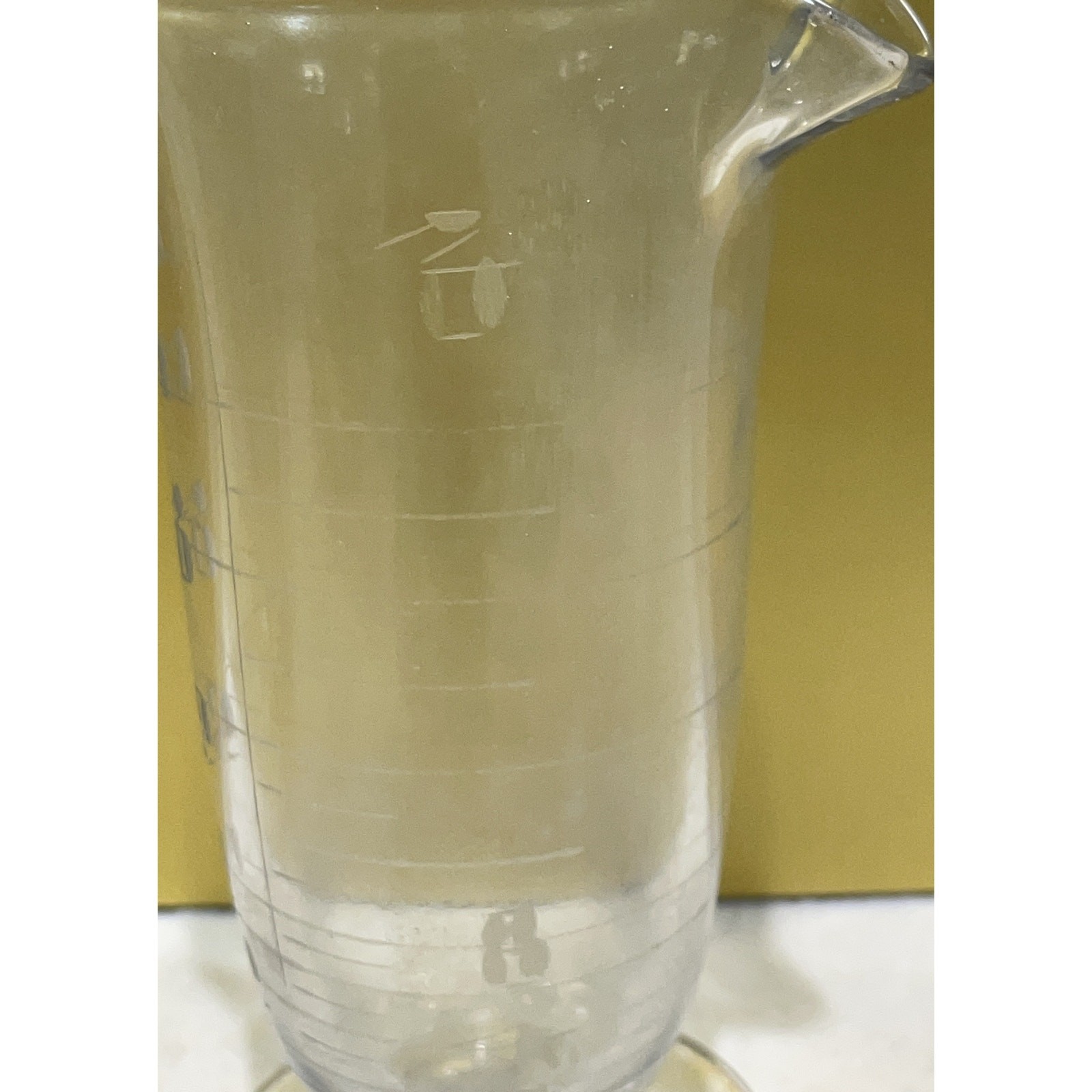 Vintage Apothecary Glass Measure Beaker Etched Ounce and Dram Symbols EUC