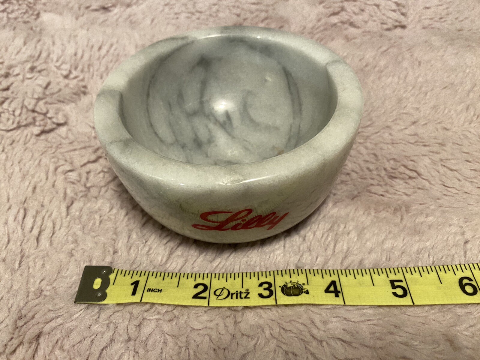 Lilly Drug Rep Pharmaceutical Solid MARBLE Mortar