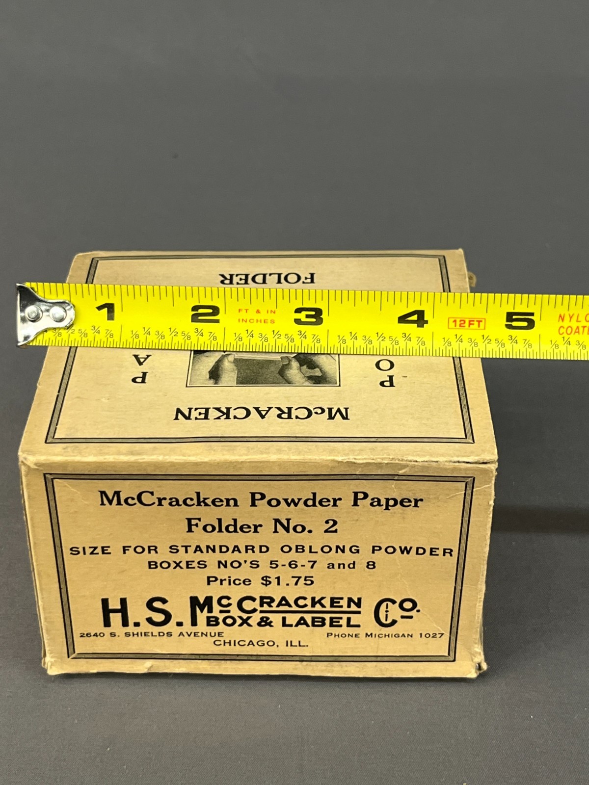 Vtg McCracken Powder Paper Folder No. 2 Pharmaceutical Rx in Box; Unused (E6)