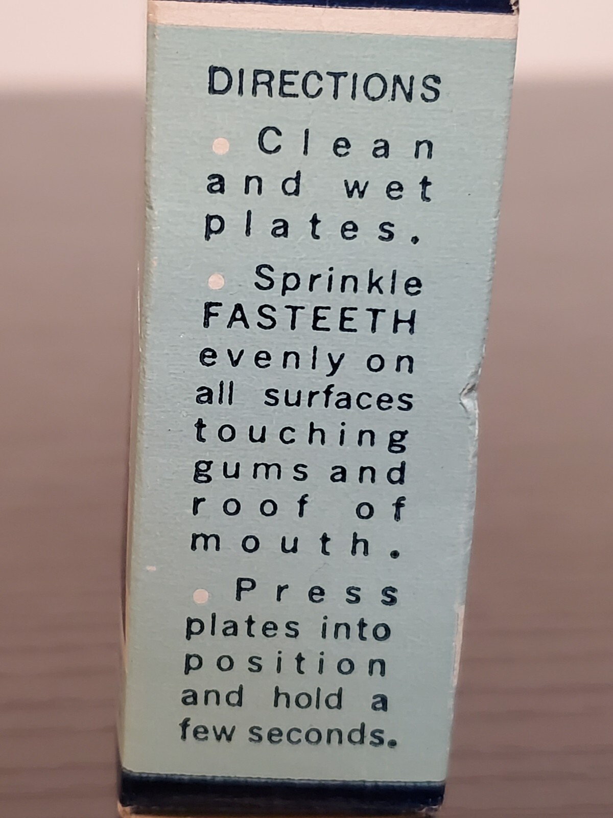 Vintage Fasteeth Denture Alkaline Adhesive Powder – New Old Stock