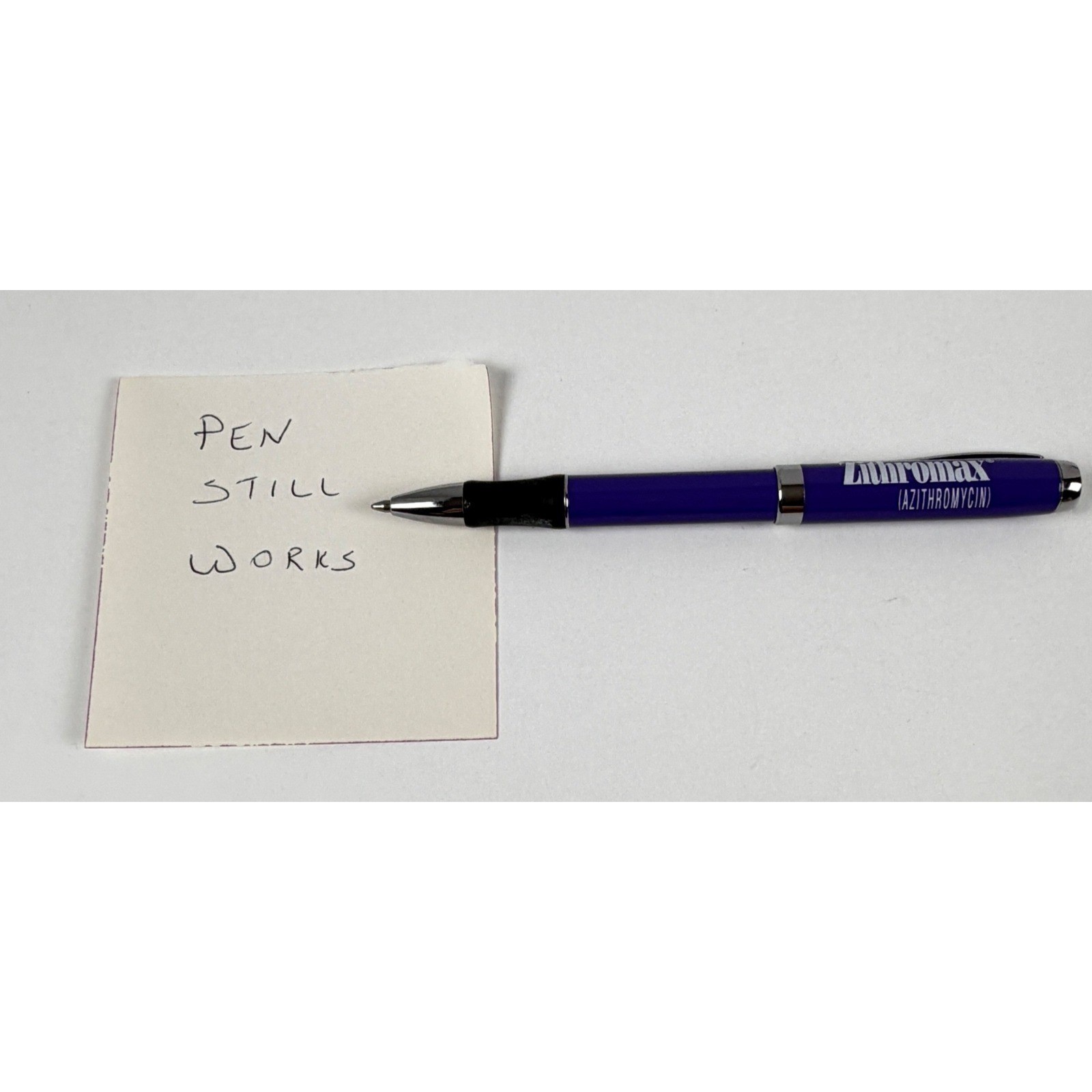 Purple Silver Pharma Promo Pen Drug Rep