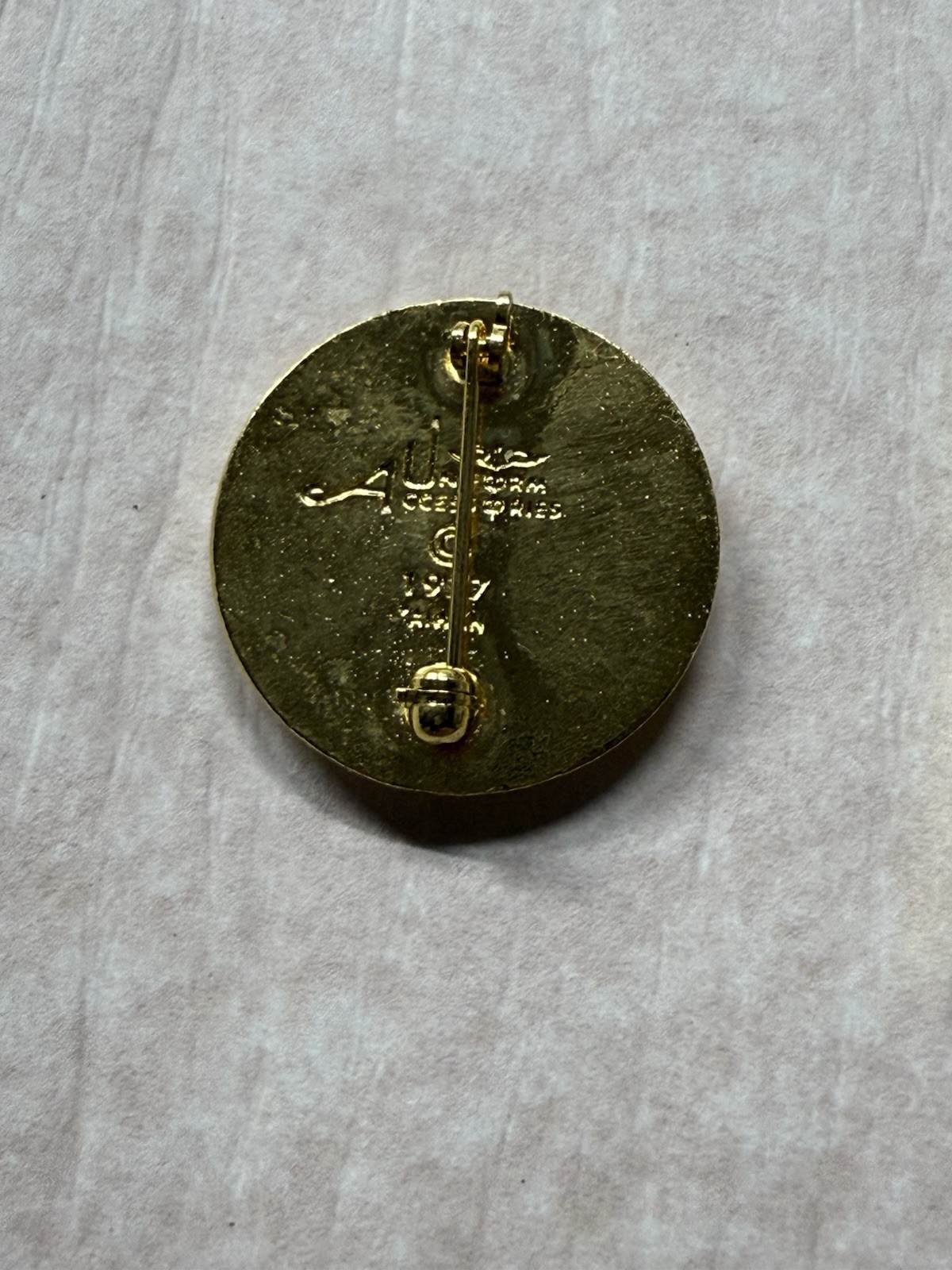 1977 Pharmacy Technician Enamel and Gold-Tone Medical Caduceus Rx Uniform Pin