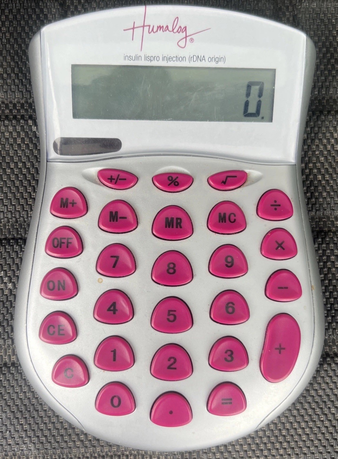 4-Humalog Medical Drug Rep Pharmaceutical Calculator Collectible Advertising
