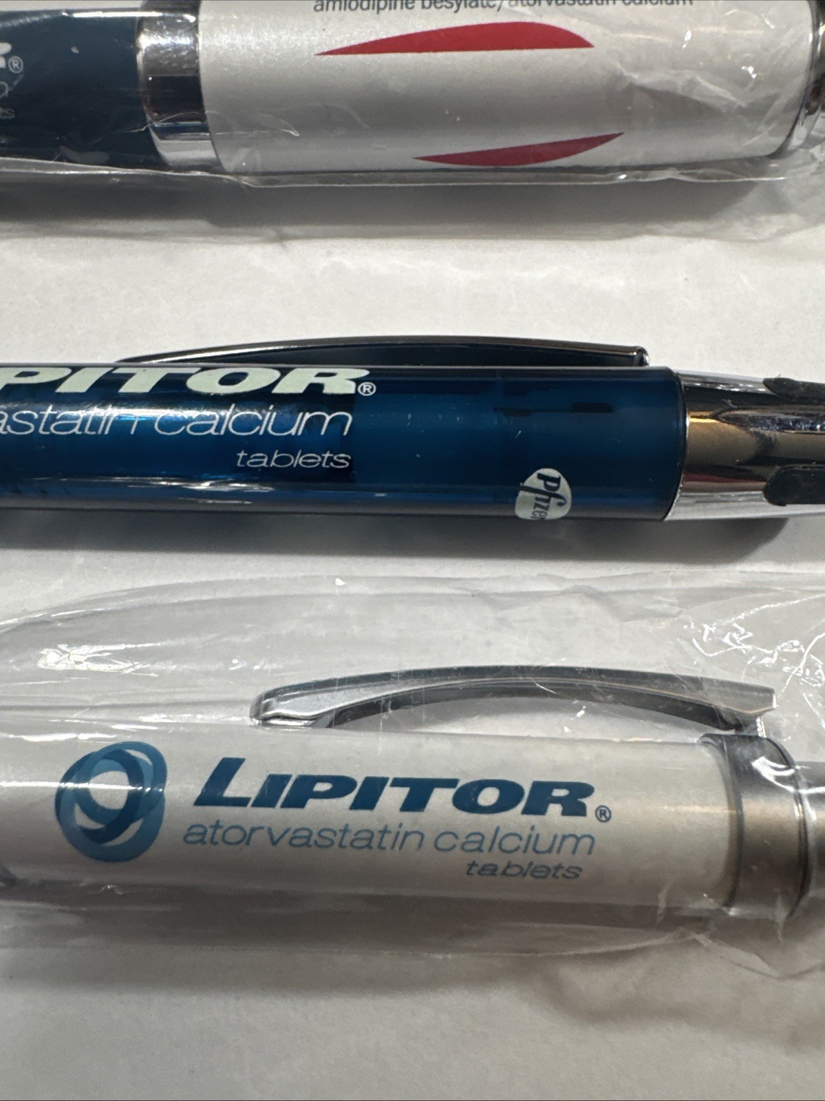 Pfizer Lipitor PENS Drug Rep Pharmaceutical Promo Medical Advertising Lot of 3