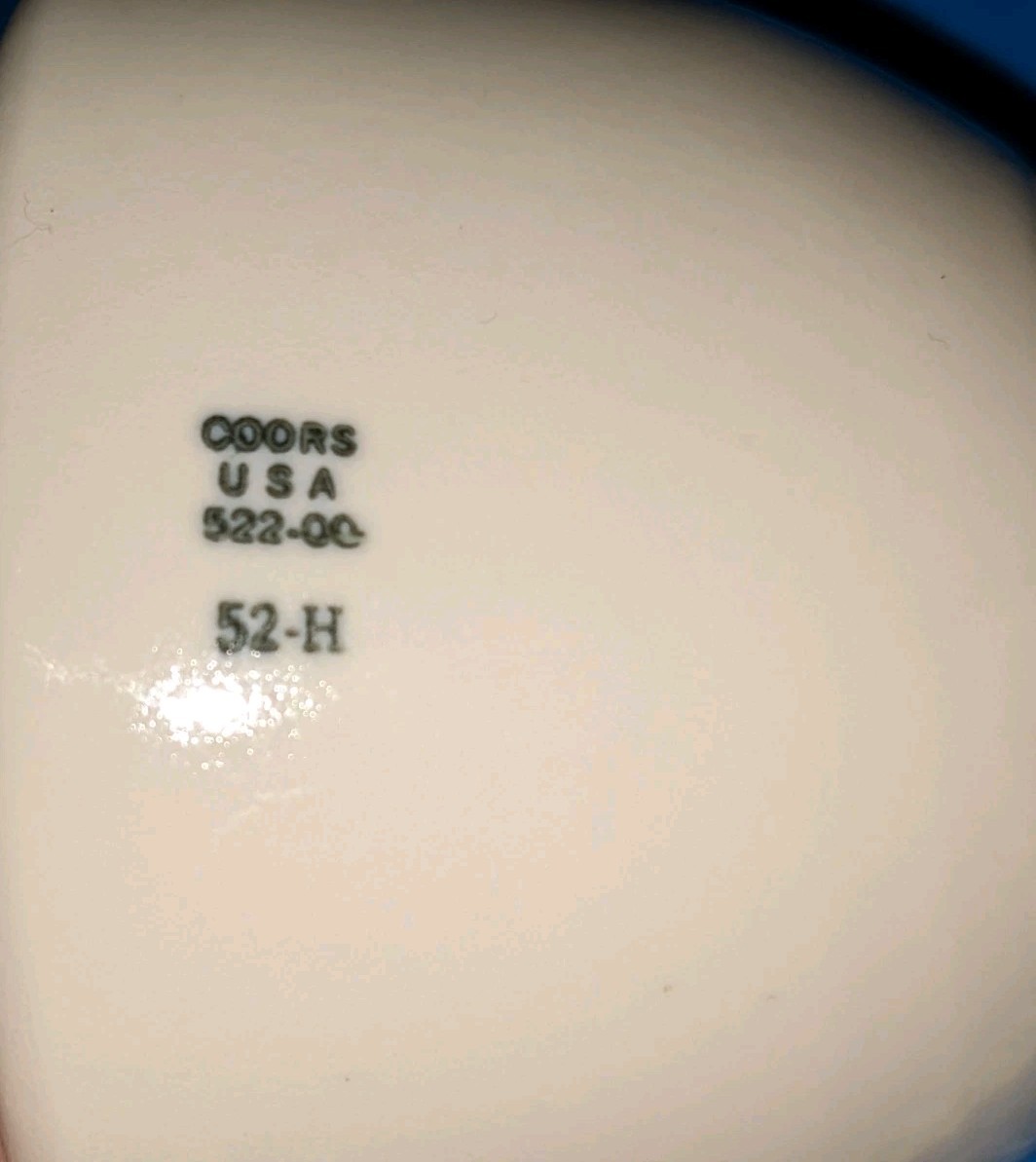 Vtg Porcelain Mortar & Pestle Coors USA 522-00 Matched Set Apothecary
