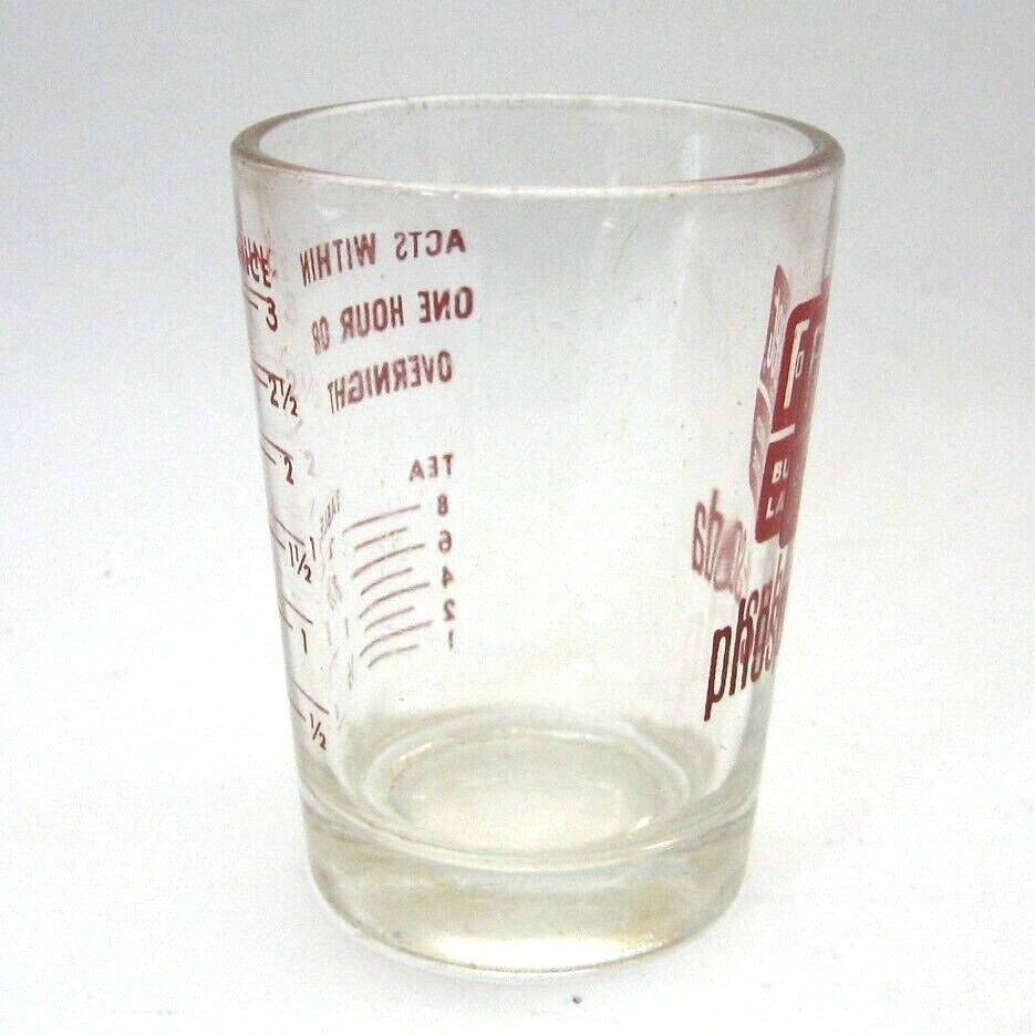 Vintage Fleet Buffered Laxative Phospho Soda Pharma Measuring Cup Shot Glass