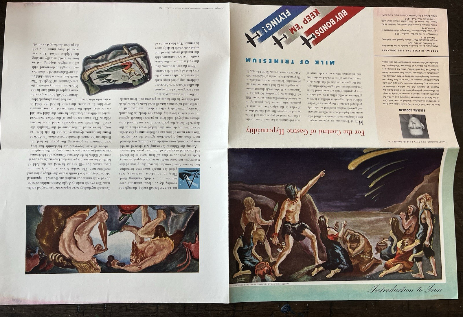 Abbott Laboratories La Roche Medical Advertising Flyers Warner Dayanim LOT VTG