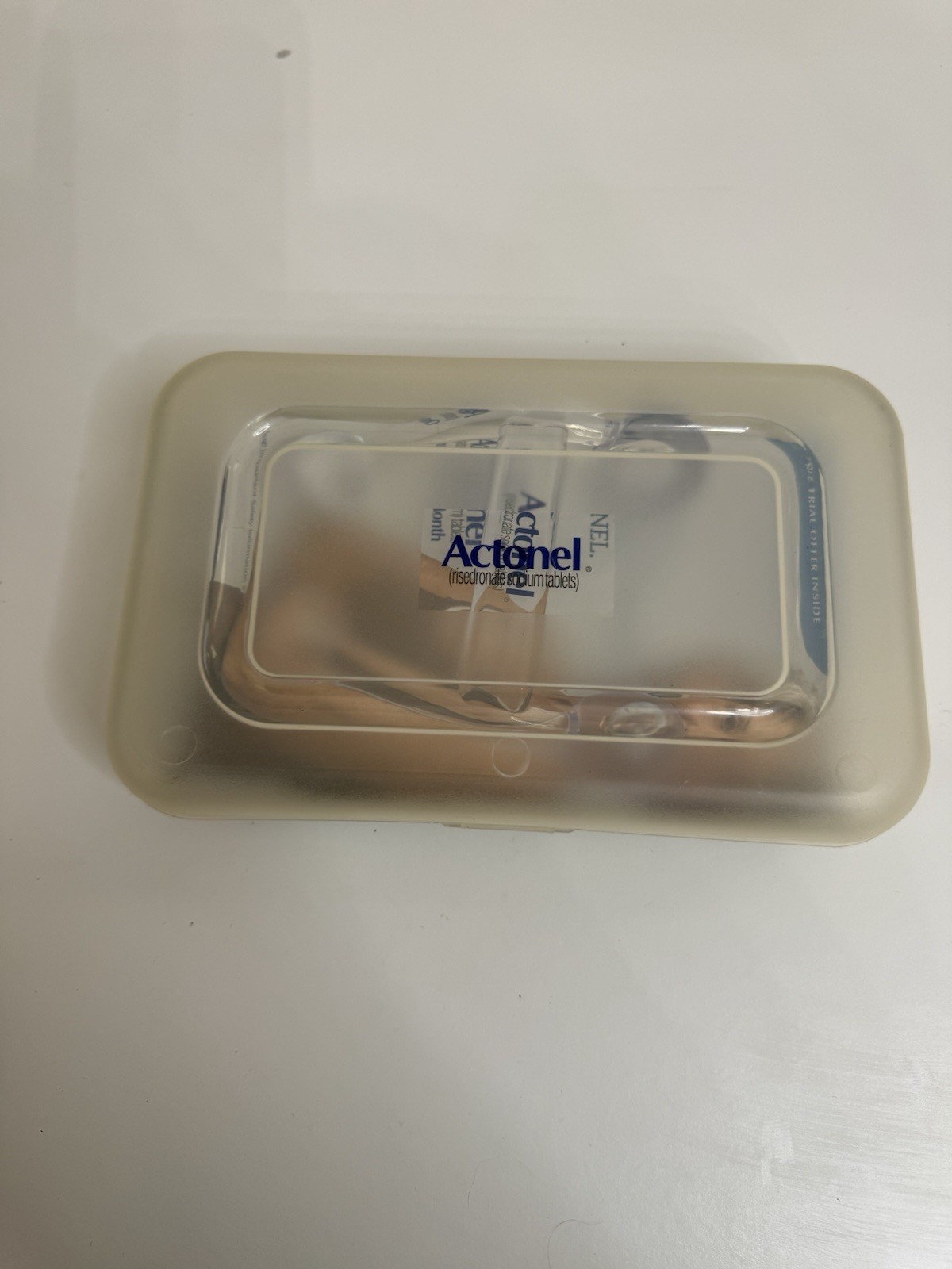 Actonel Promotional Massage Roller Travel Case Osteoporosis Drug Promo Brochure