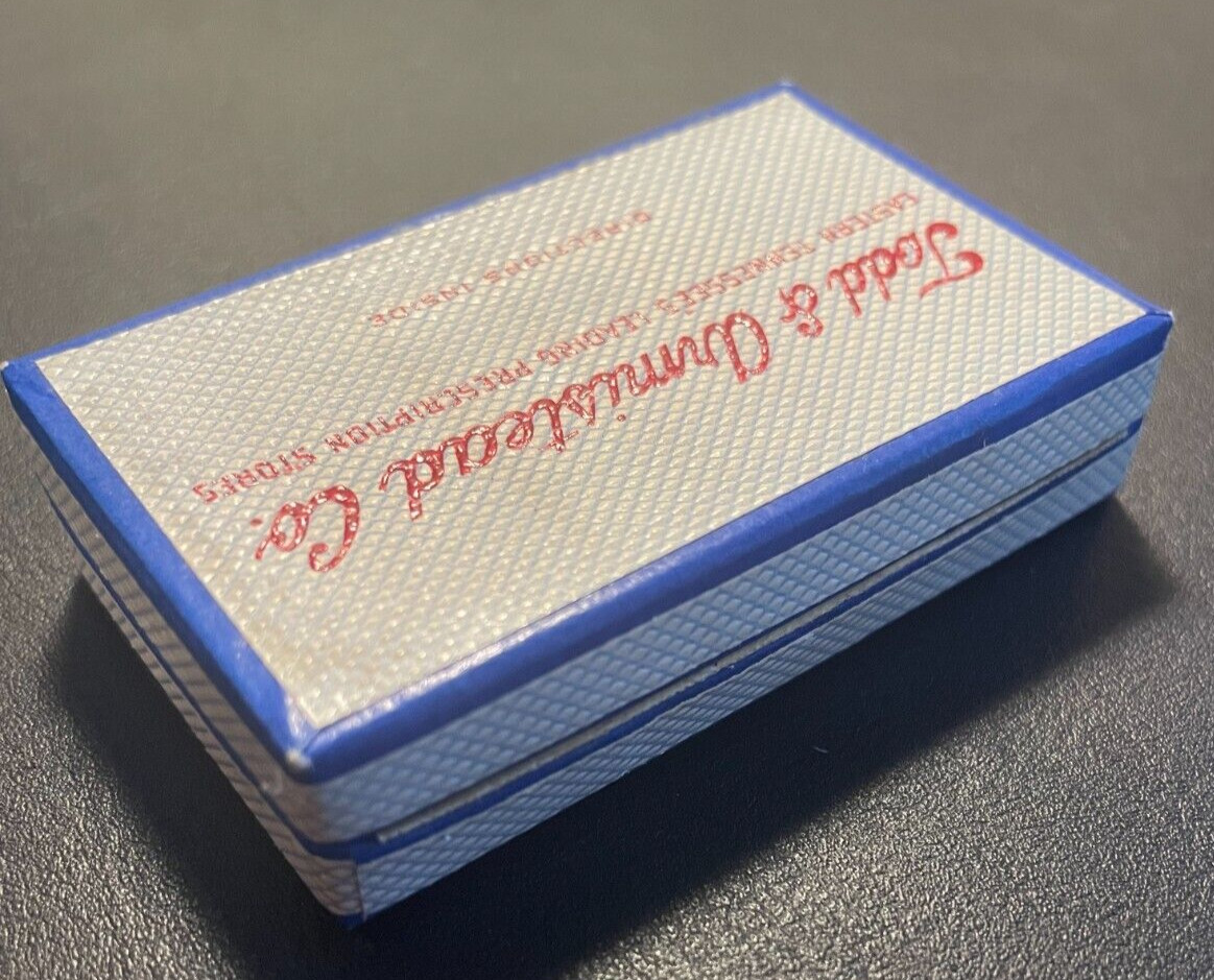 Vintage Todd & Armistead Co Pharmacy Prescription Pill Box Knoxville TN 1950s