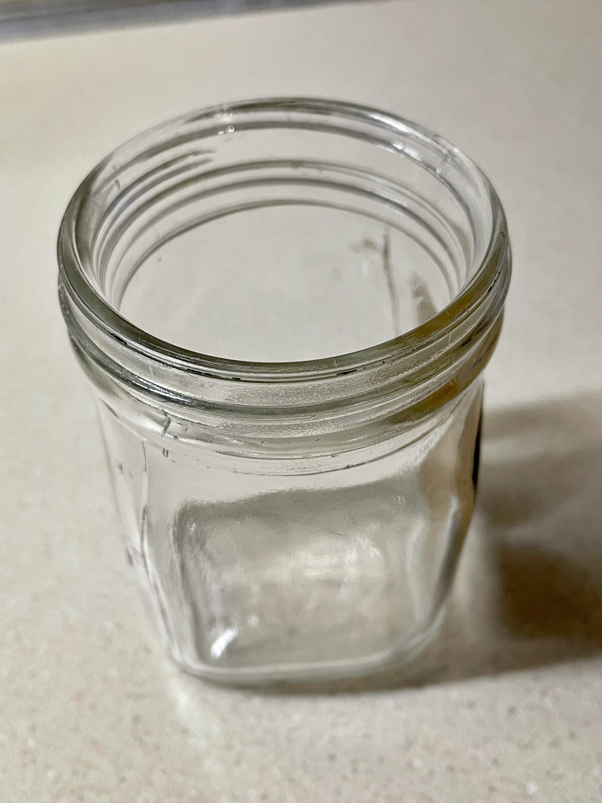 Petrolagar Laboratories Physician’s Sample Glass Jar W/ Paper Label 1940’s-50’s