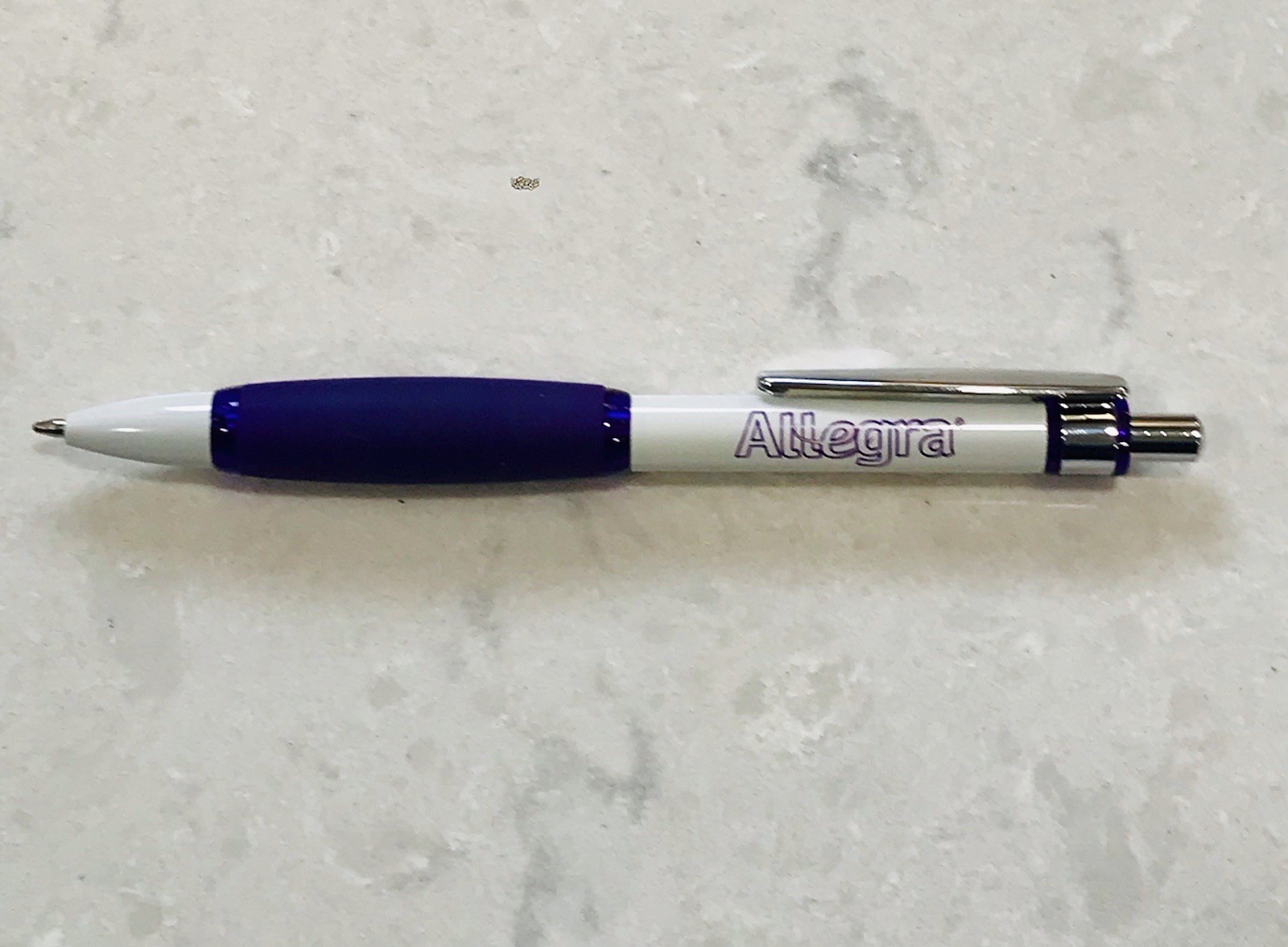 Pharmaceutical Advertising ALLEGRA Drug Rep Paper Mate Click Pen w/ Grip Writes