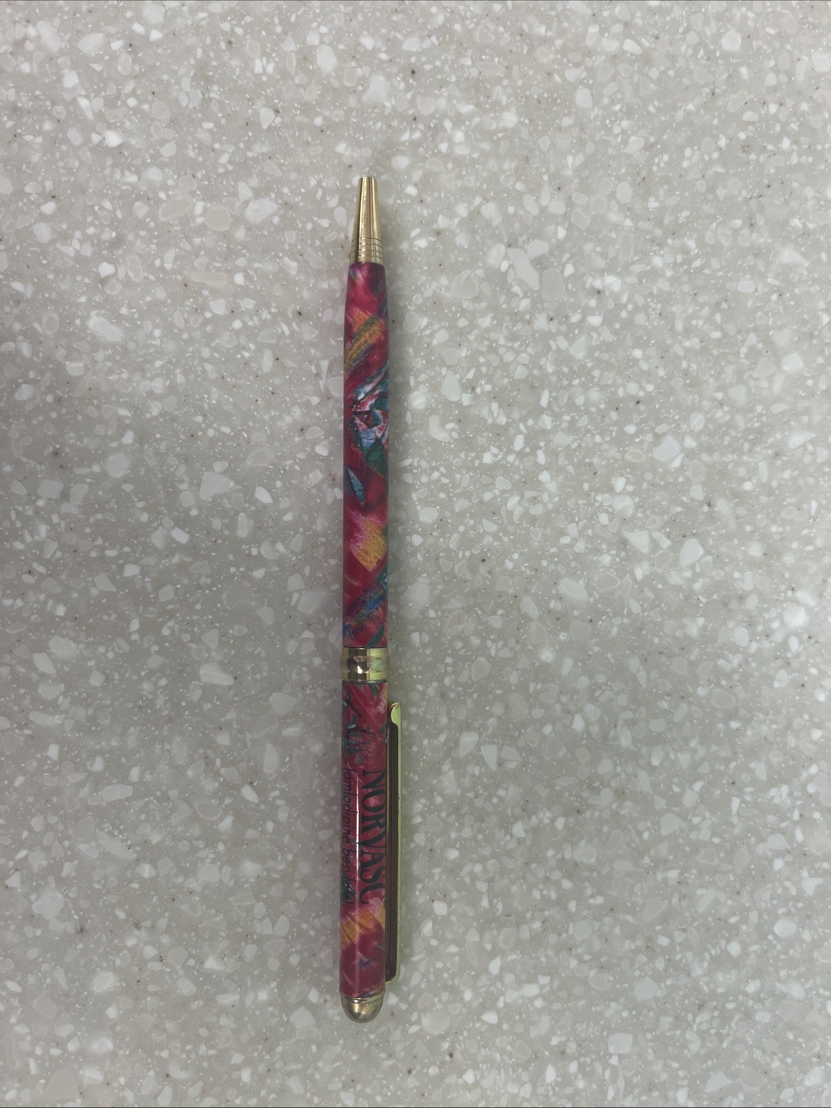 Vtg RARE Pharmaceutical NORVASC DRUG REP PEN Artistic Colors Needs Ink Replaced