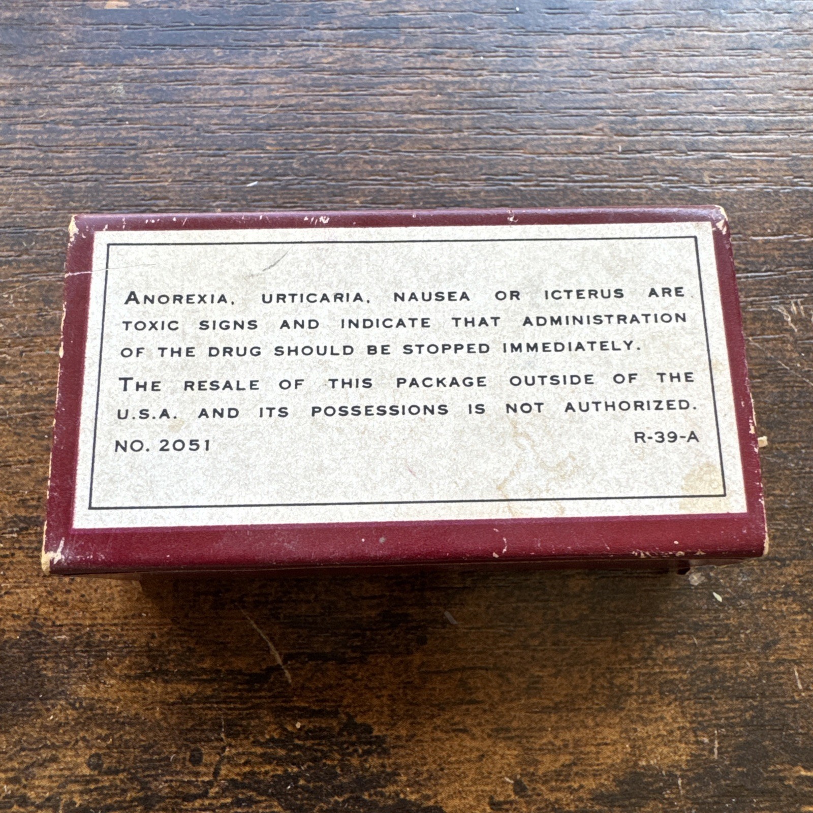 Atophan Vintage Box Shering Glatz New York Cinchophen Empty Box Medicine